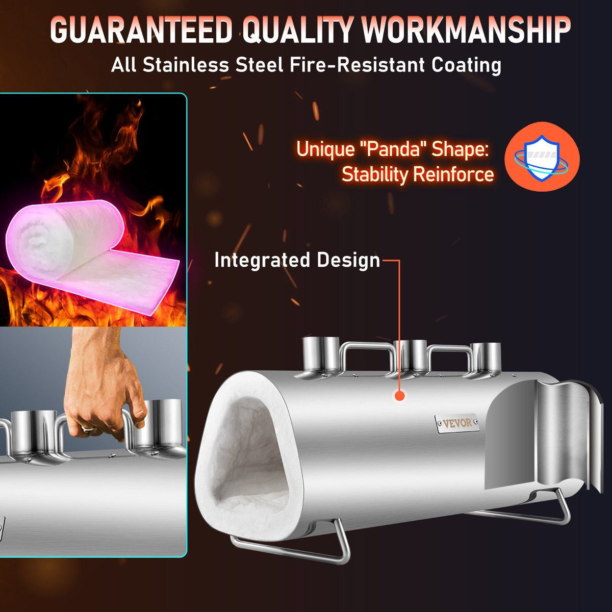 Propane Forge Portable, Triple Burner Tool and Knife Making, Large Capacity Blacksmith Farrier Forges, Mini Furnace Blacksmithing, Stainless Steel Gas Forging Tools and Equipment, Oval