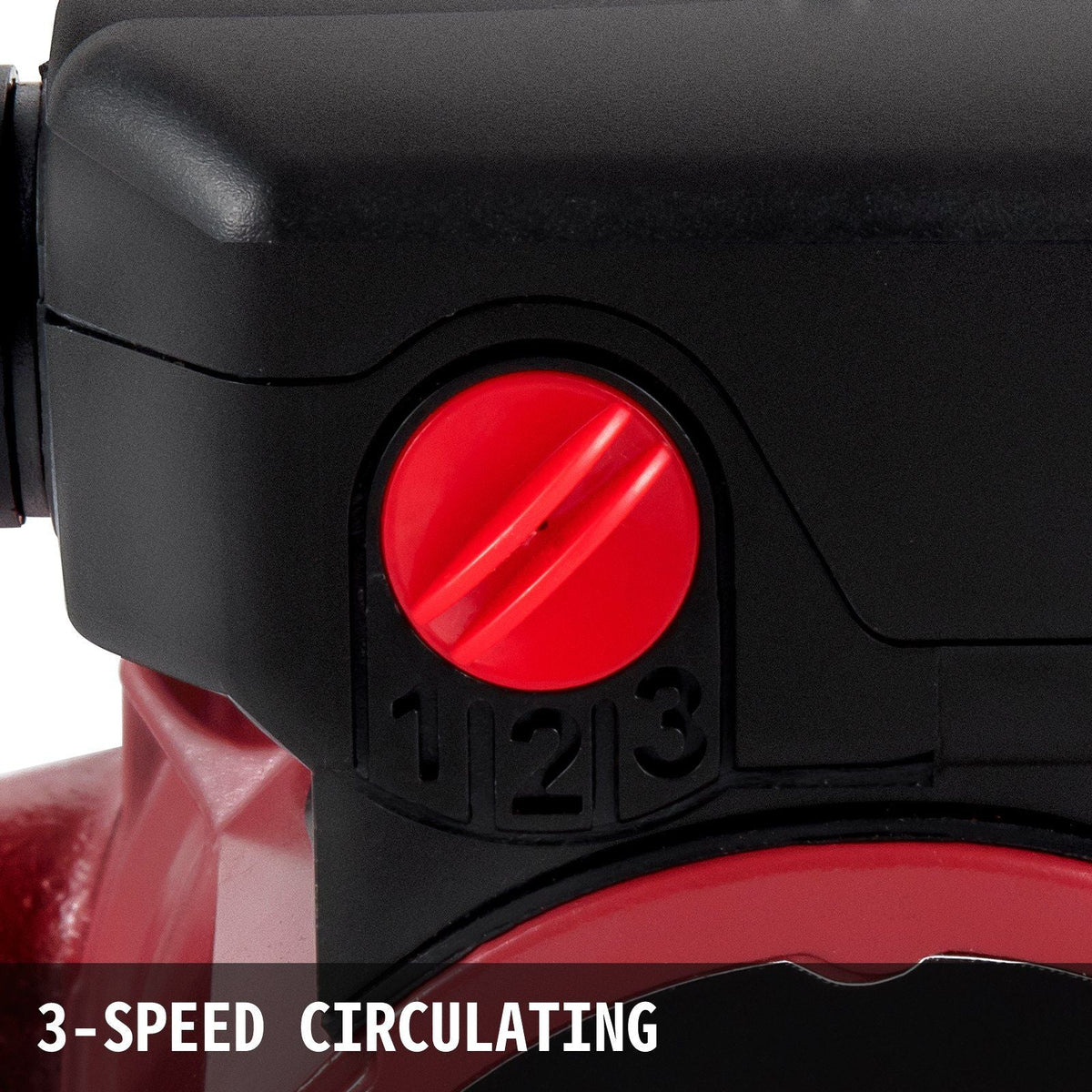Recirculating Pump, 93W 110V Water Circulator Circulating Pump NPT 3/4" w/Brass Fittings, 3-speed Control Recirculation 9.5 Gpm RS15-6 for Electric Water Heater System