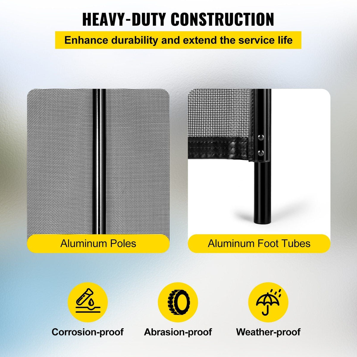 Sentry Security Pool Fence 4x48 ft Removable Pool Fence Hole Size 1.1x 3.5 in Pool Fences for In-ground Pools 44 Sleeves Pool Fence DIY by Life Saver Fencing Section Kit Black
