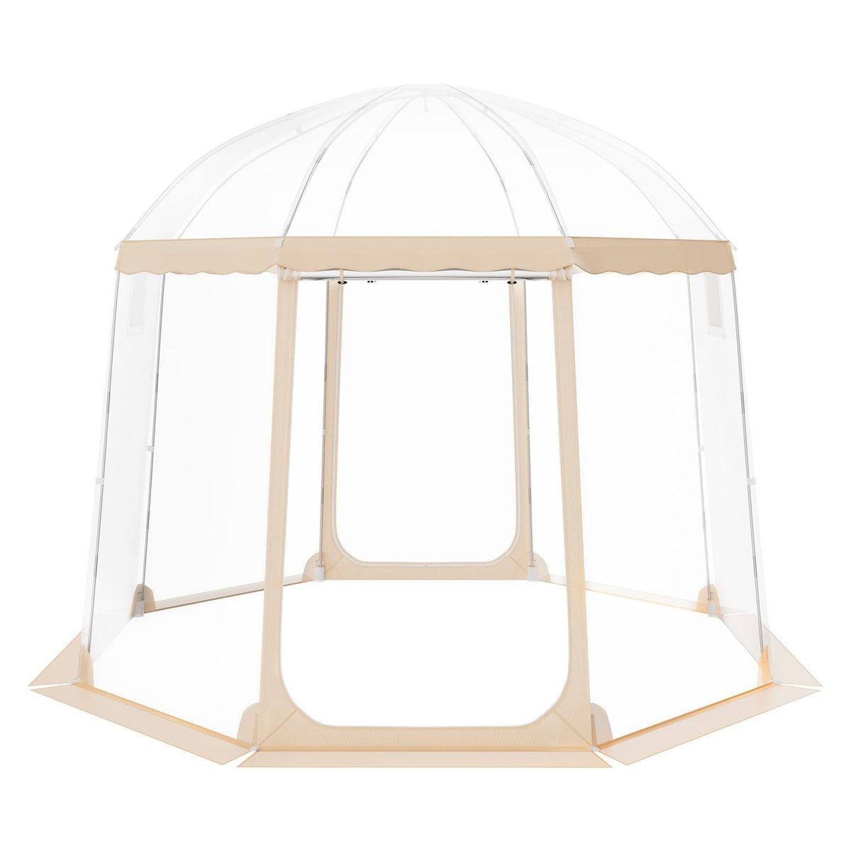 Sports Tent Instant Pop-Up Tent Shelter Weather Proof 4-8 People Clear
