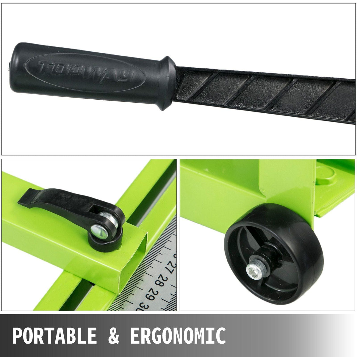 Tile Cutter 31.5 Inch Manual Tile Cutter 1.4 Inch Tile Cutting Machine Ceramic Porcelain Tile Cutter w/Laser Guide All-Steel Frame and Bonus Spare Cutter Wheels Tile Cutter Hand Tool