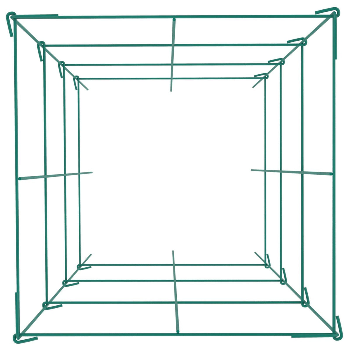 Tomato Cages, 14.6" x 14.6" x 39.4", 3 Packs Tomato Cages for Garden, Square Plant Support Cages Heavy Duty, Green PVC-Coated Steel Tomato Towers for Climbing Vegetables, Plants, Flowers, Fruits