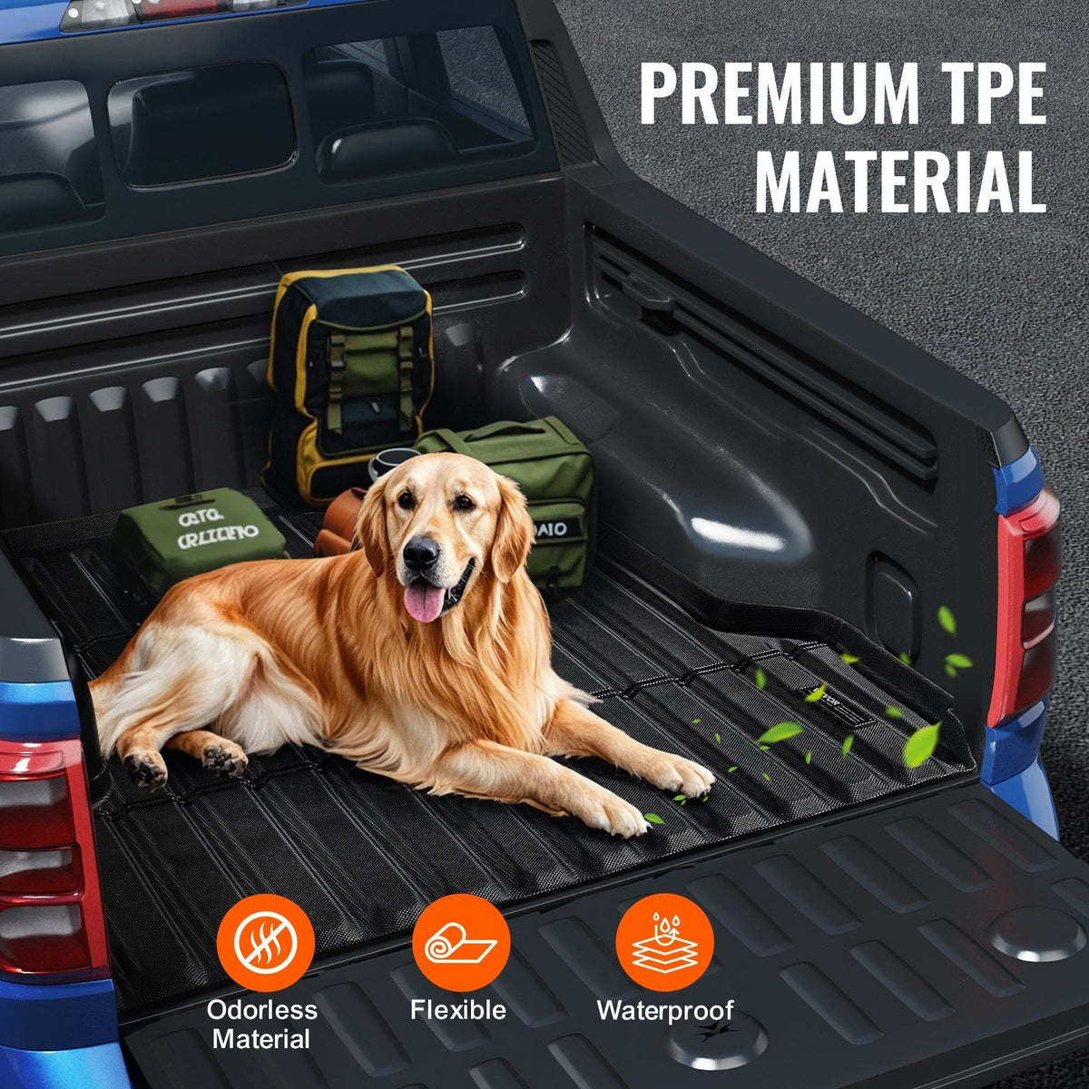 Truck Bed Mat Fit 2022-2024 Ford Maverick TPE Truck Bed Liner Accessories