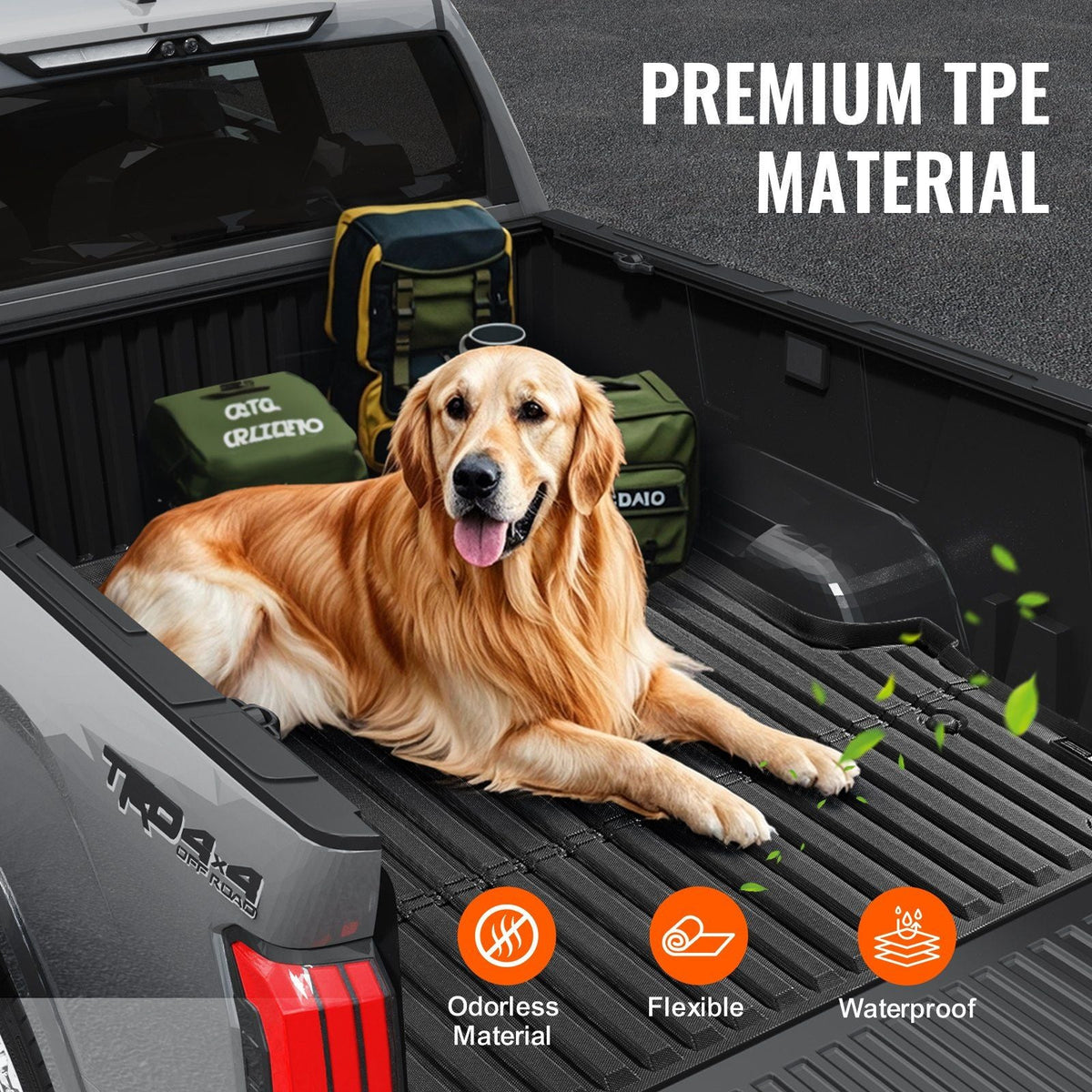Truck Bed Mat Fit 2022-2024 Toyota Tundra TPE Truck Bed Liner Accessories