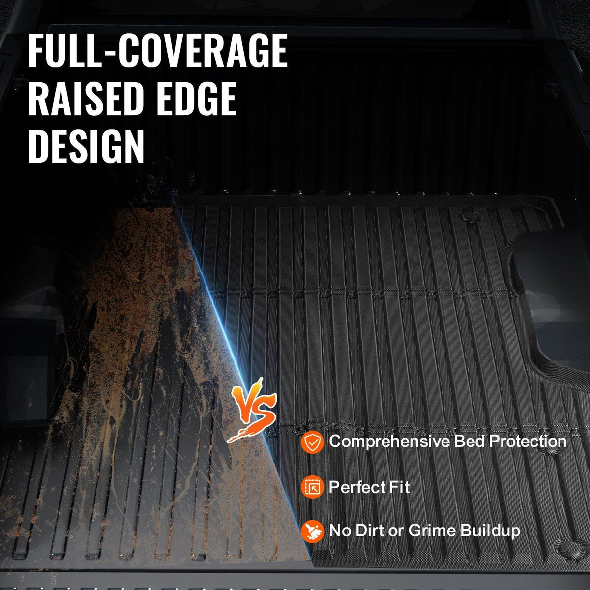 Truck Bed Mat Fit 2022-2024 Toyota Tundra TPE Truck Bed Liner Accessories