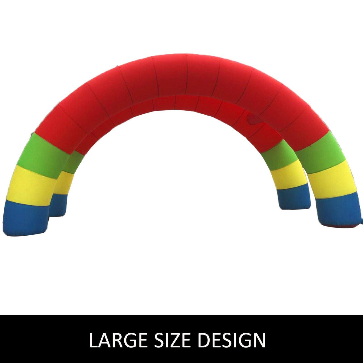 Twin Arches, 26ft X 13ft Inflatable Rainbow Arch, with 370W Blower, for Advertising Birthday Party Decoration Arch