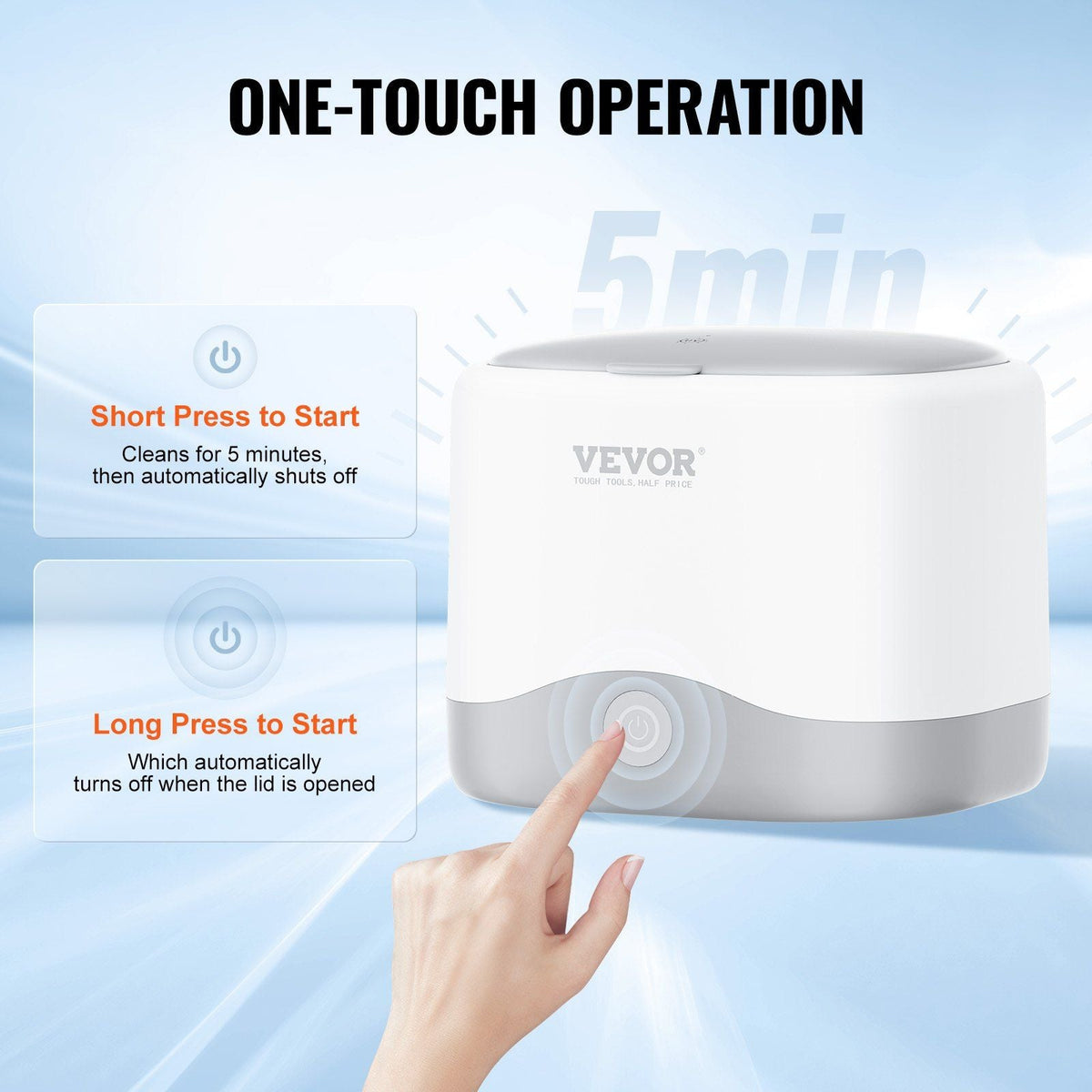 Ultrasonic Cleaner,45kHz Ultrasonic Cleaner for Denture Cleaner, Retainer Cleaner, Mouth Guard Cleaner, Night Guard Cleaner, Retainer Cleaner Machine with 200ML Dental Cleaning Pod
