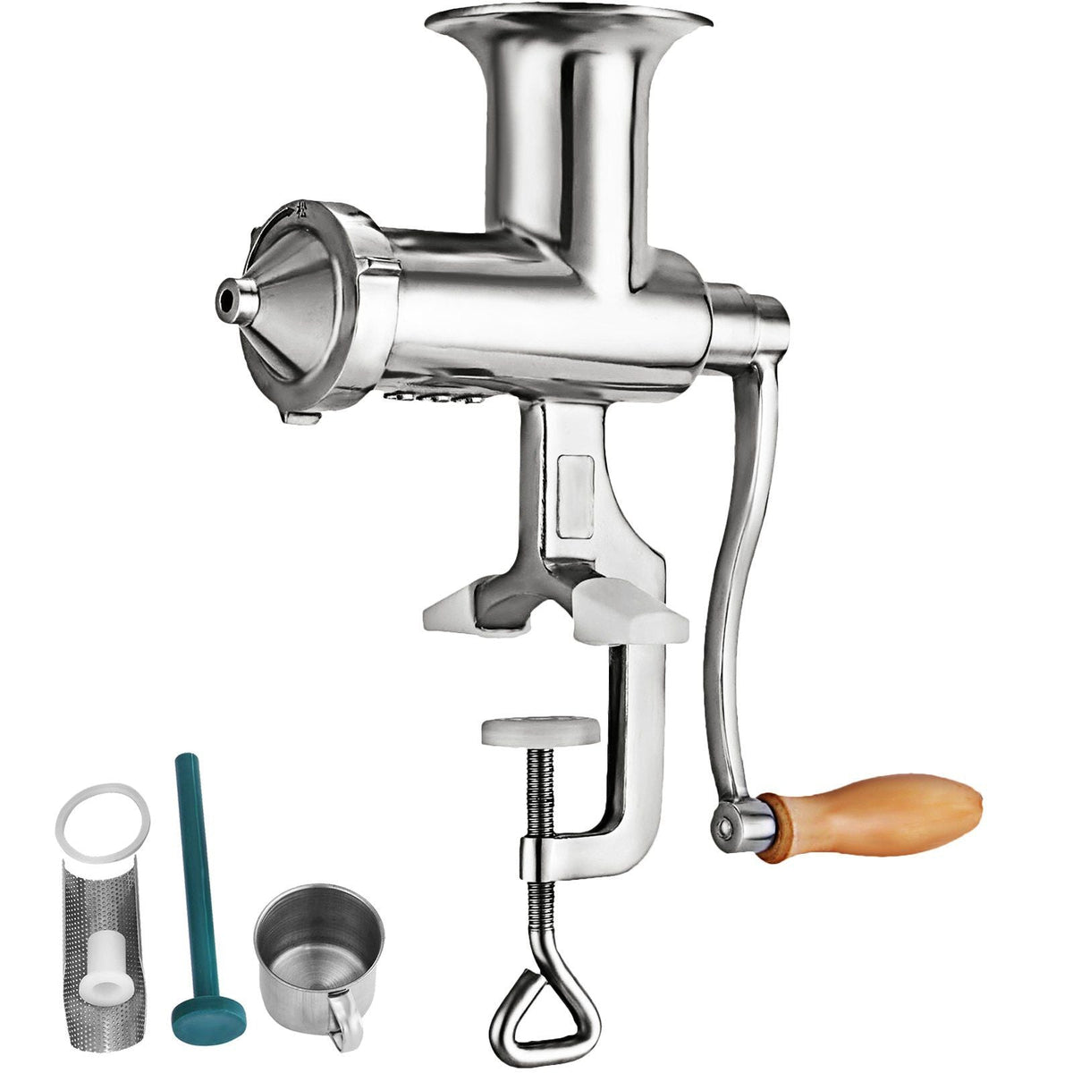 Wheatgrass Extractor Portable Wheatgrass Juicer with 3 Sieves Wheatgrass Juicers Manual Stainless Steel Wheatgrass Extractor Machine for Wheat Grass Fruit Vegetable