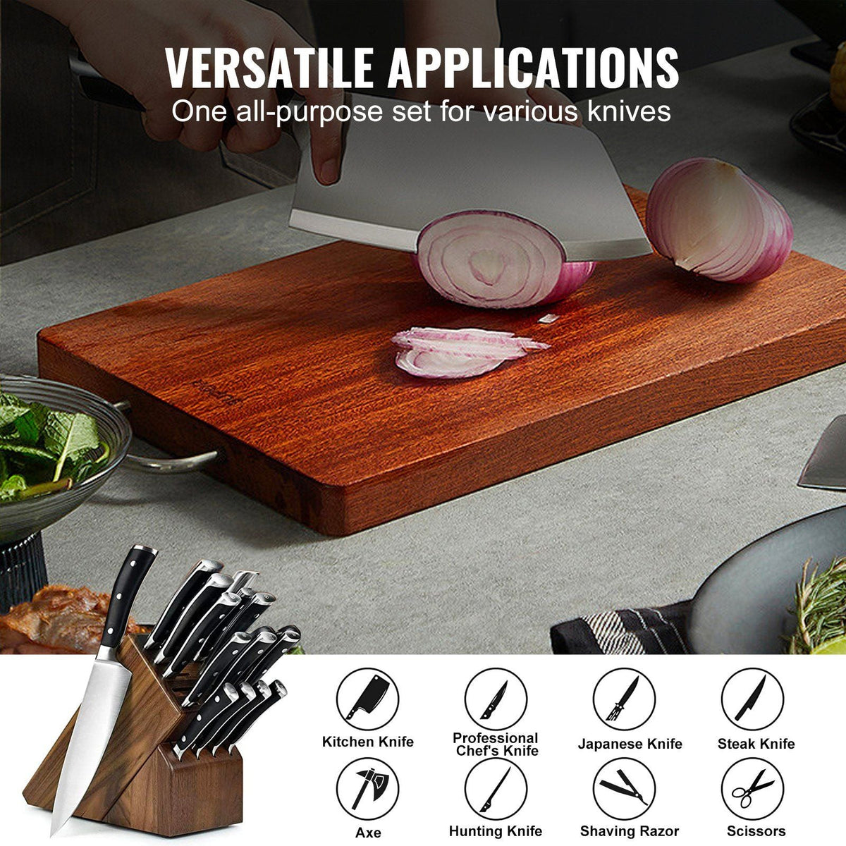 Whetstone Knife Sharpening Kit, 2 Dual-Sided Grit Whetstones 400/1000 3000/8000, 10PCS Knife Sharpener Kit with 3 Non-Slip Bases, Flattening Stone, Angle & Honing Guide for All Knives, Scissors