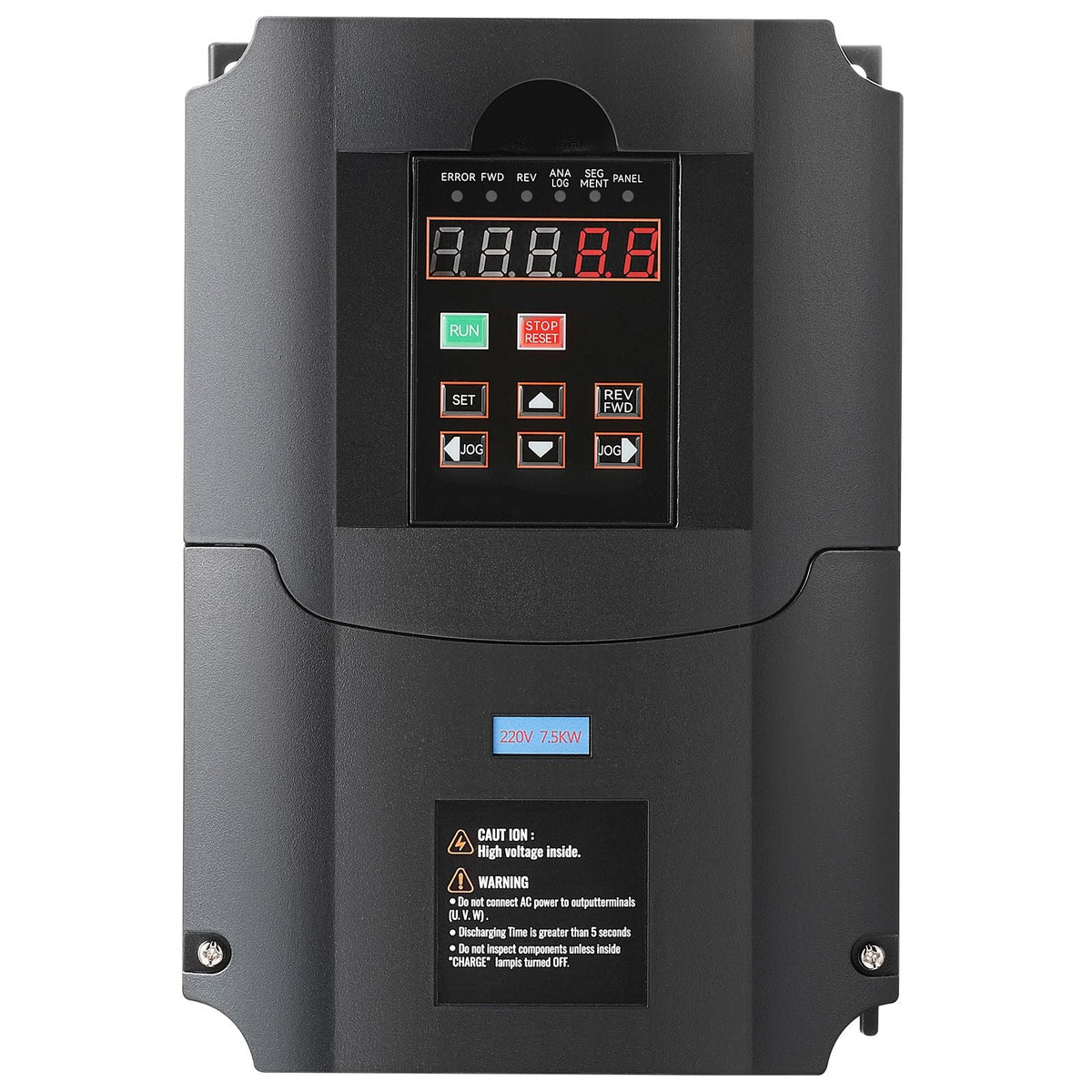 VFD 10HP, 7.5KW, 35A, 1 or 3 Phase 220V Input to 3 Phase 220V Output Variable Frequency Drive, 40-60Hz Input, 0-400Hz Output VFD for Spindle Motor CNC Speed Control