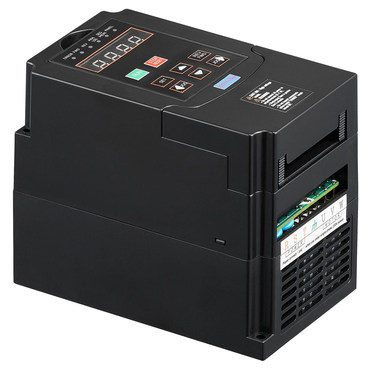 VFD 1HP, 0.75KW, 3.5A, 1 or 3 Phase 220V Input to 3 Phase 220V Output Variable Frequency Drive, 40-60Hz Input, 0-400Hz Output VFD for Spindle Motor CNC Speed Control