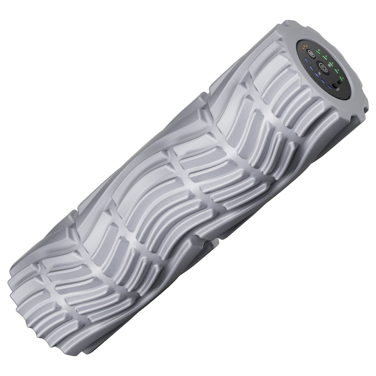 Vibrating Foam Roller, 5-Speed Electric Massage Roller, 16" Rechargeable Muscle Roller with 3 Vibration Modes, High Density EVA Foam Massager for Deep Tissue, Back Pain Relief, Exercise Recovery