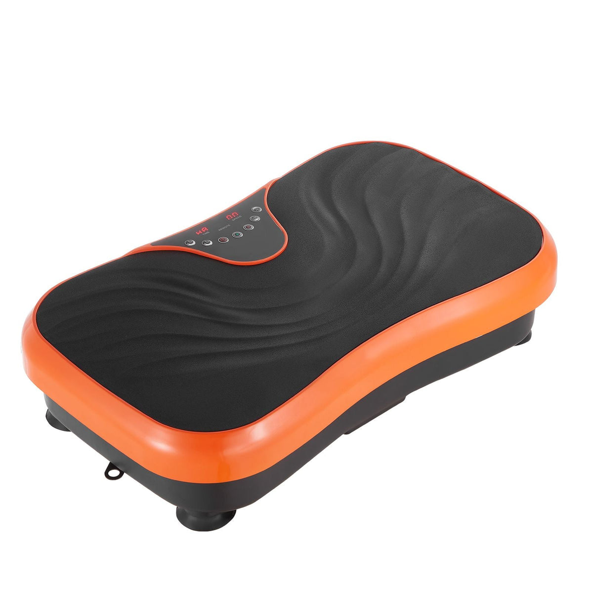 Vibration Plate Exercise Machine, Whole Body Vibrating Platform for Lymphatic Drainage and Weight Loss, Home Workout Fitness Equipment with 2 Resistance Bands, Body Shaker for Women Men, Orange