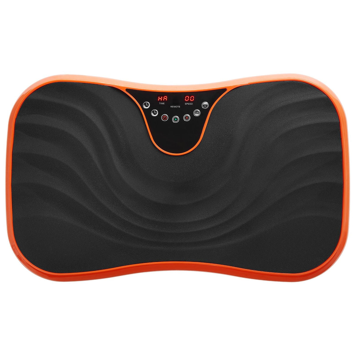 Vibration Plate Exercise Machine, Whole Body Vibrating Platform for Lymphatic Drainage and Weight Loss, Home Workout Fitness Equipment with 2 Resistance Bands, Body Shaker for Women Men, Orange