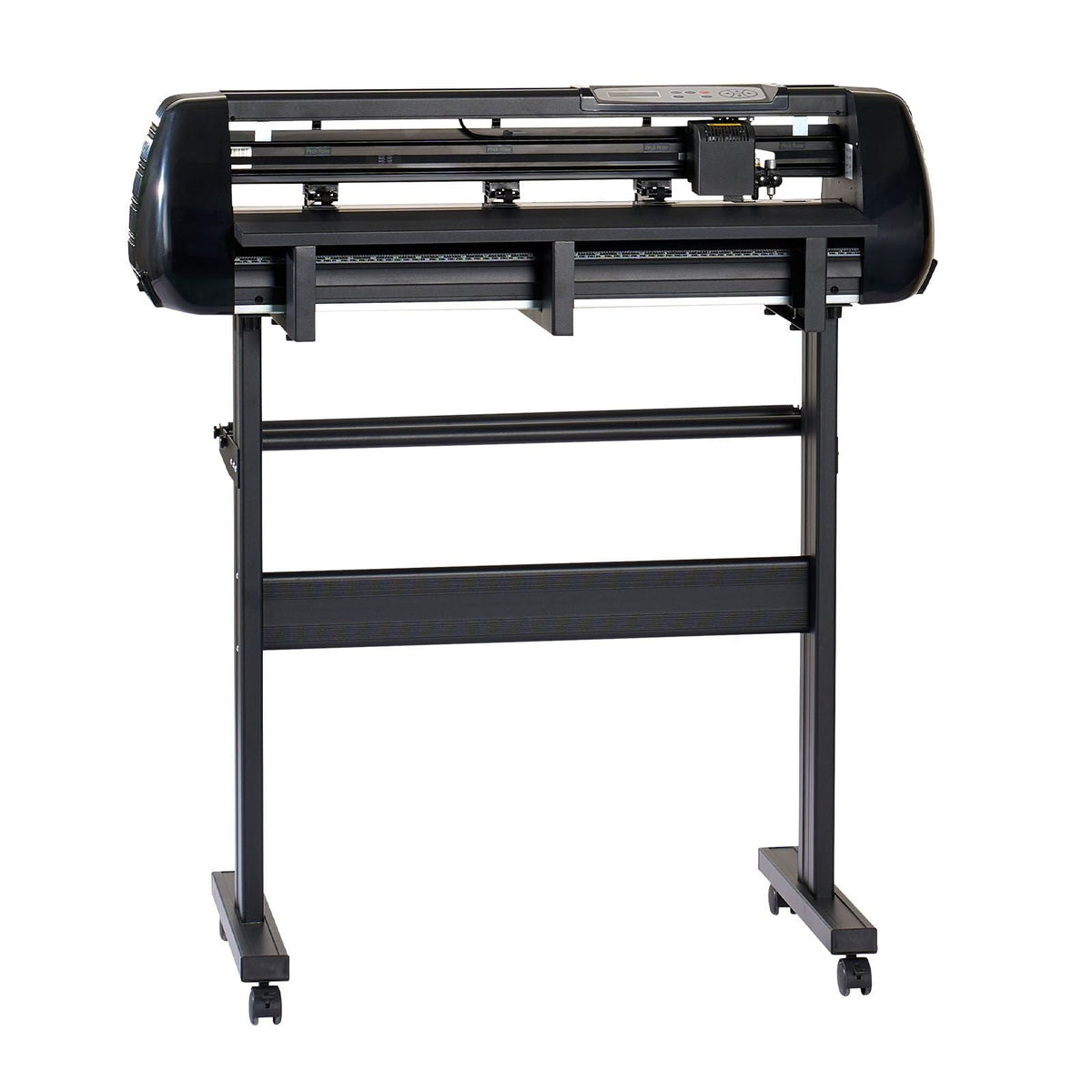 Vinyl Cutter Machine, 28 inch Max Feed Width, Dual Blades, Adjustable Force and Speed, LED Display, Vinyl Plotter Cutter Printer Bundle with Sticker Sheets, Transfer Film, Signmaster Software