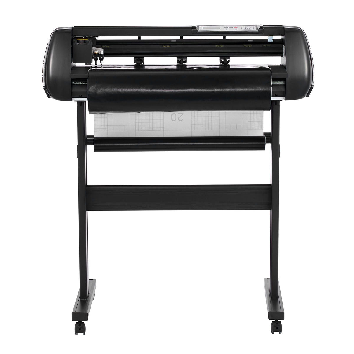 Vinyl Cutter Machine, 28 inch Max Feed Width, Dual Blades, Adjustable Force and Speed, LED Display, Vinyl Plotter Cutter Printer with Signmaster Software for Compatible with Windows and macOS
