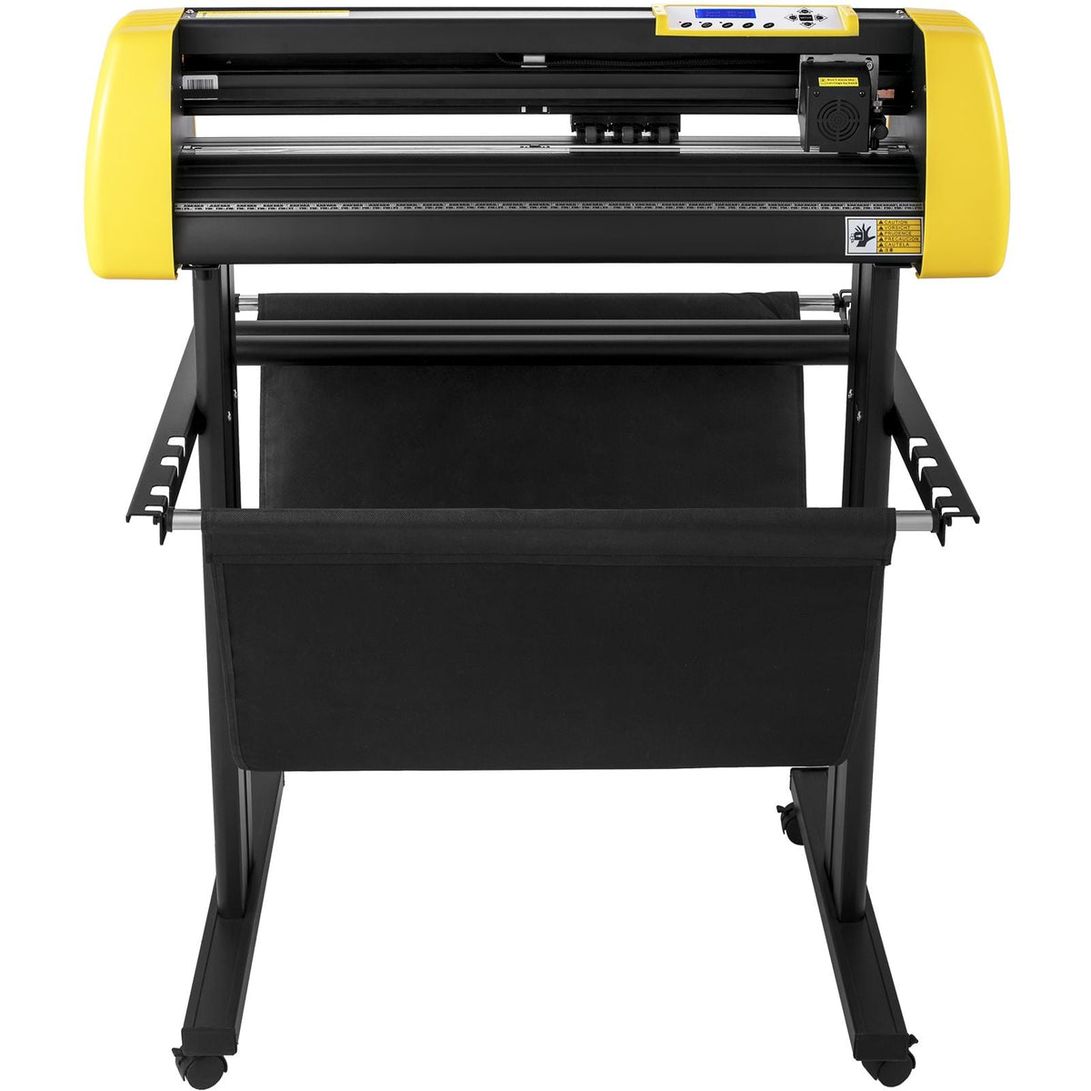 Vinyl Cutter Machine, 34 in / 870 mm Max Paper Feed Cutting Plotter, Automatic Camera Contour Cutting LCD Screen Printer with Stand Adjustable Force and Speed for Sign Making Plotter Cutter