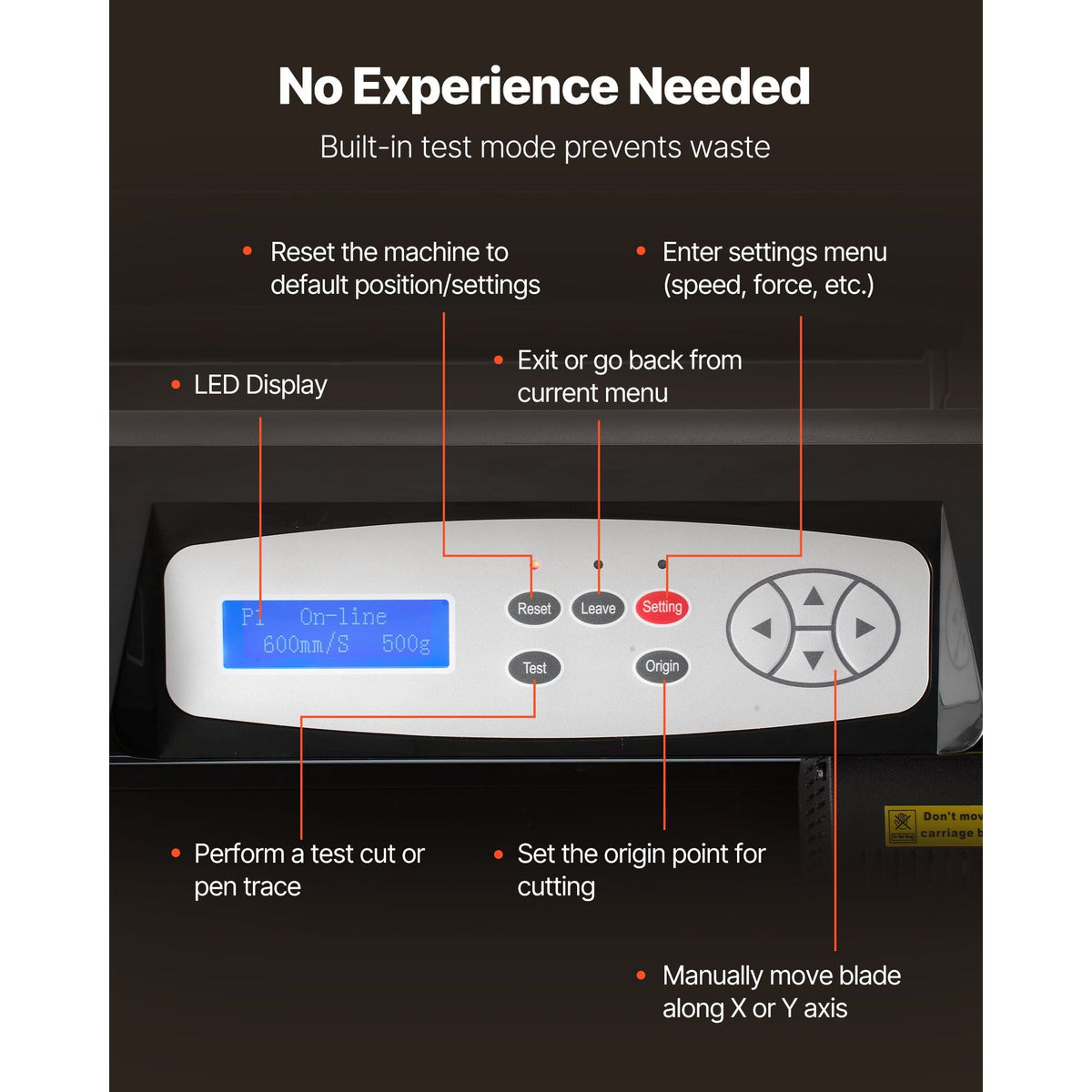 Vinyl Cutter Machine, 34 inch Max Feed Width, Dual Blades, Adjustable Force and Speed, LED Display, Vinyl Plotter Cutter Printer Bundle with Sticker Sheets, Transfer Film, Signmaster Software