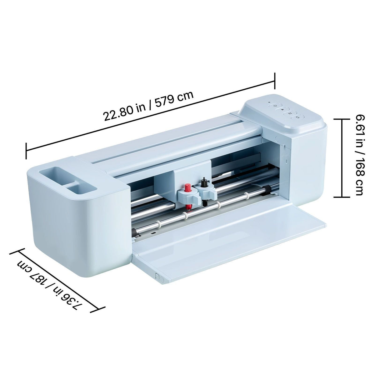 Vinyl Cutting Machine, 12 in, Button-Controlled Vinyl Cutter with Materials and Tool Kit, 5000+ Built-in Design Resources, Compatible with Mac, Windows, Android and iOS, for Customized Cards