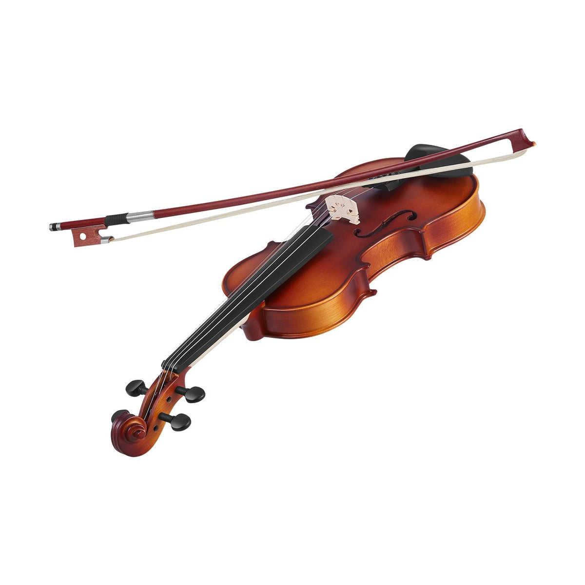 Violin 1/4 Size for Adults, Violin Fiddle Set for Beginners Student with Hard Case, Rosin, Bow, Shoulder Rest,Bridge,Tuner and Extra Strings,Solidwood Professional Musical Instruments (Brown)