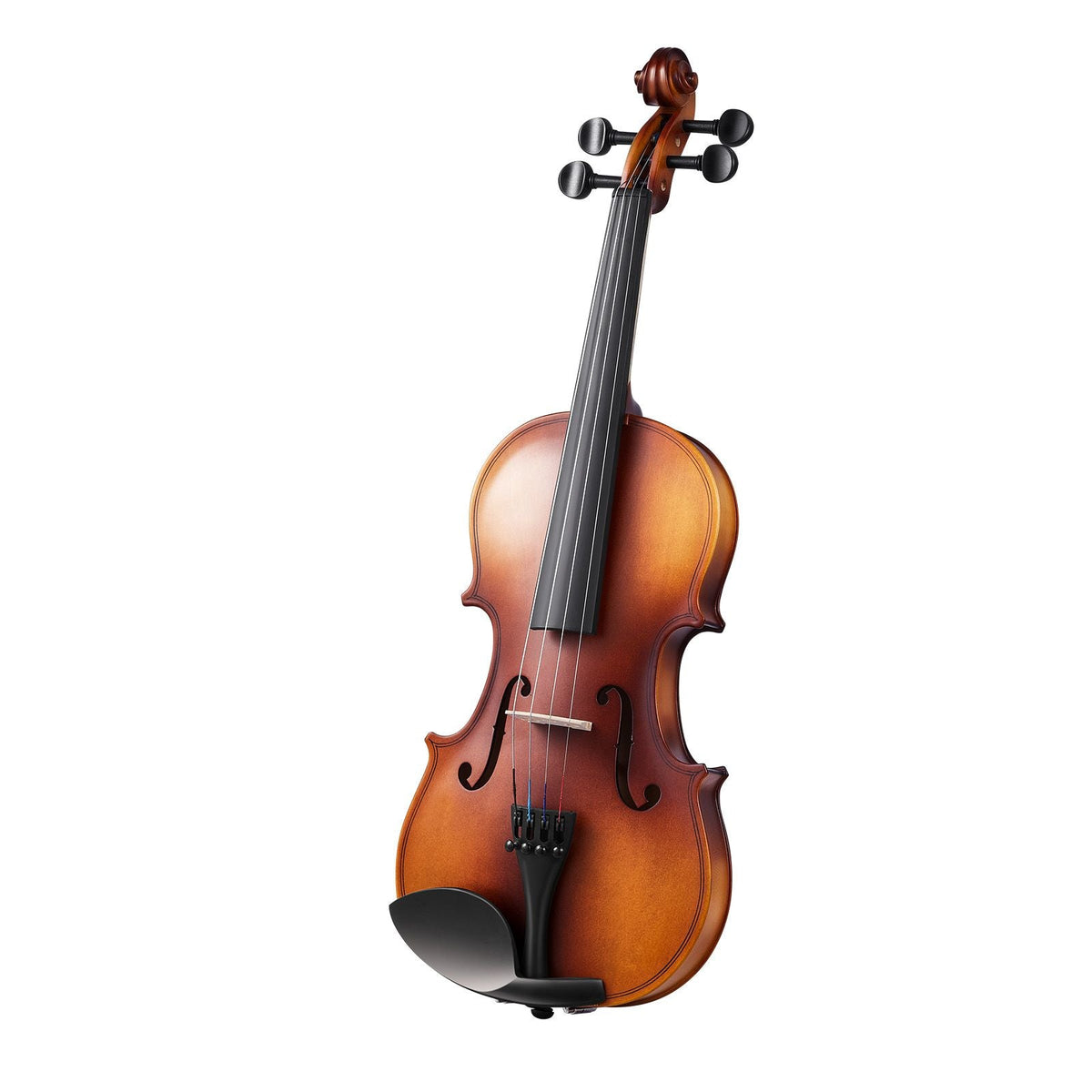 Violin 3/4 Size for Adults, Violin Fiddle Set for Beginners with Hard Case, Rosin, Bow, Shoulder Rest, Bridge, Tuner and Extra Strings, Professional Musical Instruments for Student (Brown)