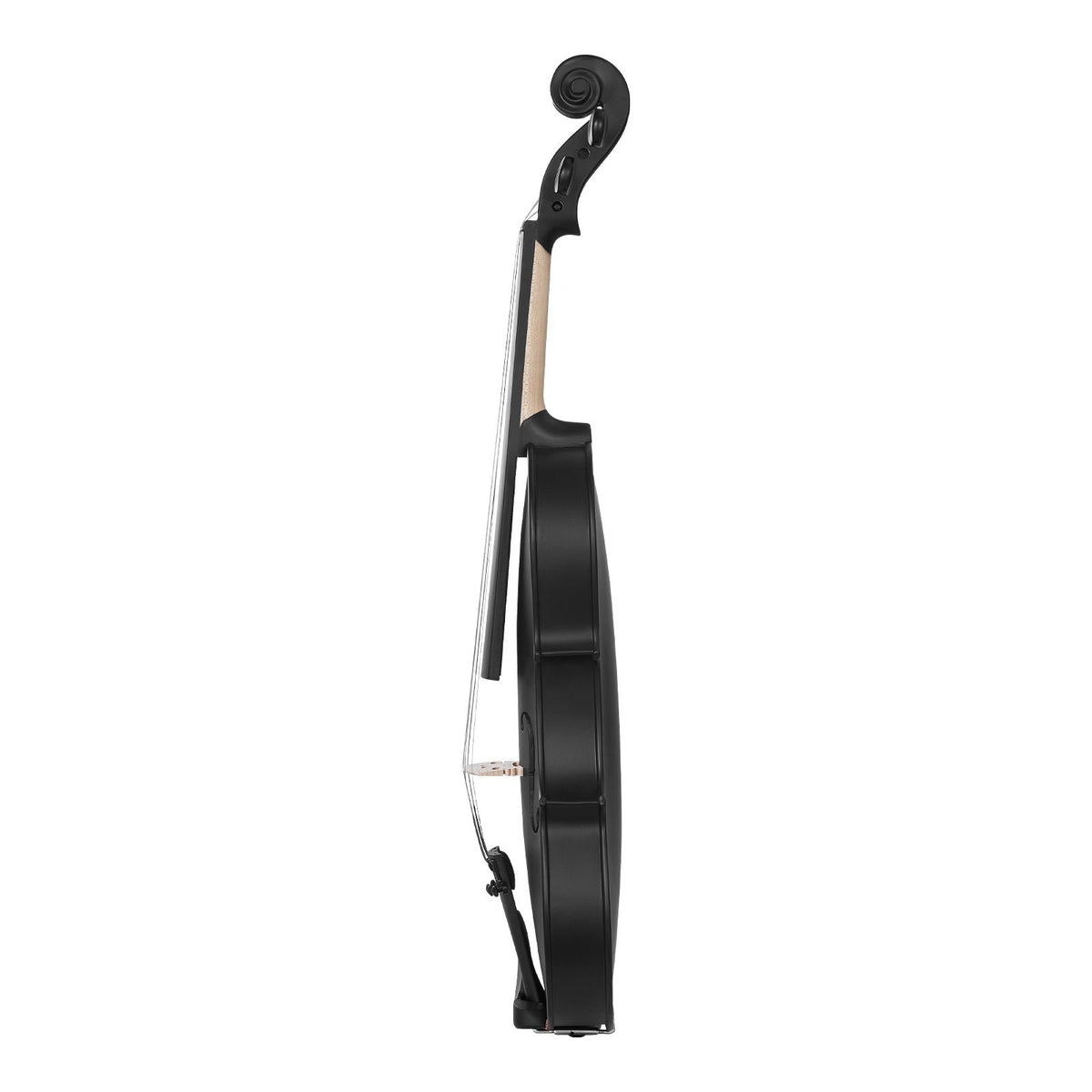 Violin 4/4 Full Size for Adults, Violin Fiddle Set for Beginners Student with Hard Case, Rosin, Bow, Shoulder Rest, Bridge, Tuner and Extra Strings, Professional Solidwood Instruments (Black)