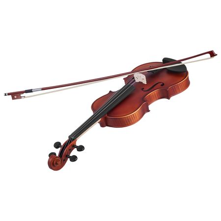 Violin 4/4 Full Size for Adults, Violin Fiddle Set for Beginners Student with Hard Case, Rosin, Bow, Shoulder Rest,Bridge,Extra Strings,Professional Solidwood Instrument (Matte Brown Patterned)