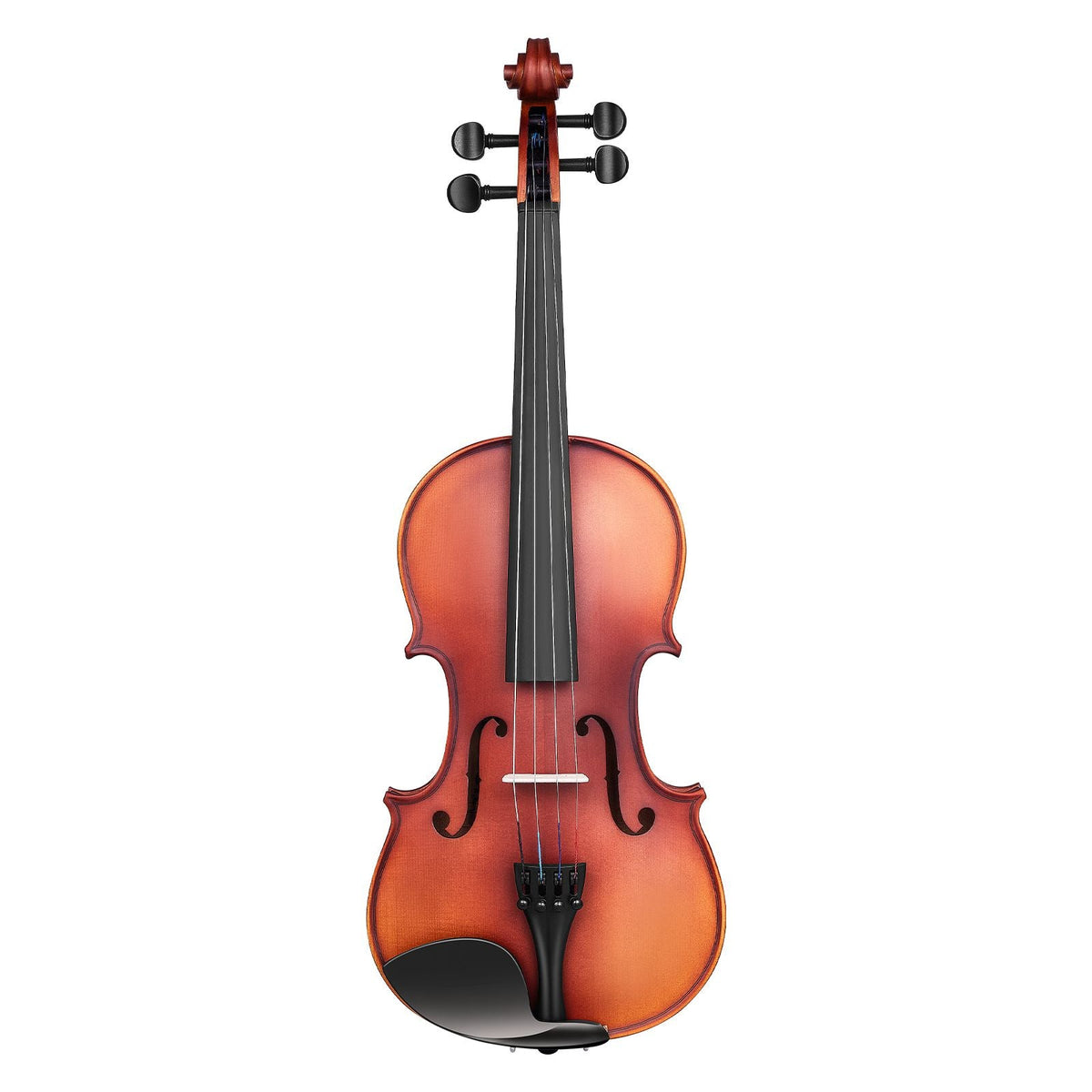 Violin 4/4 Full Size for Adults, Violin Fiddle Set for Beginners Student with Hard Case, Rosin, Bow, Shoulder Rest,Bridge,Extra Strings,Professional Solidwood Instrument (Matte Brown Patterned)