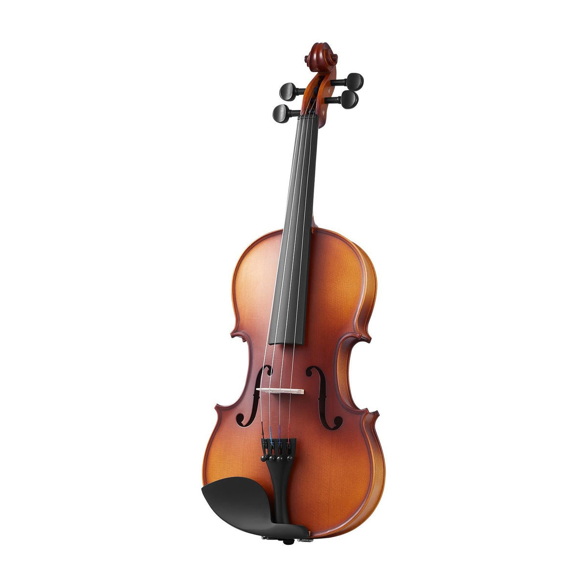 Violin 4/4 Full Size for Adults, Violin Fiddle Set for Beginners Student with Hard Case, Rosin, Bow, Shoulder Rest,Bridge,Extra Strings,Professional Solidwood Instrument (Matte Brown)