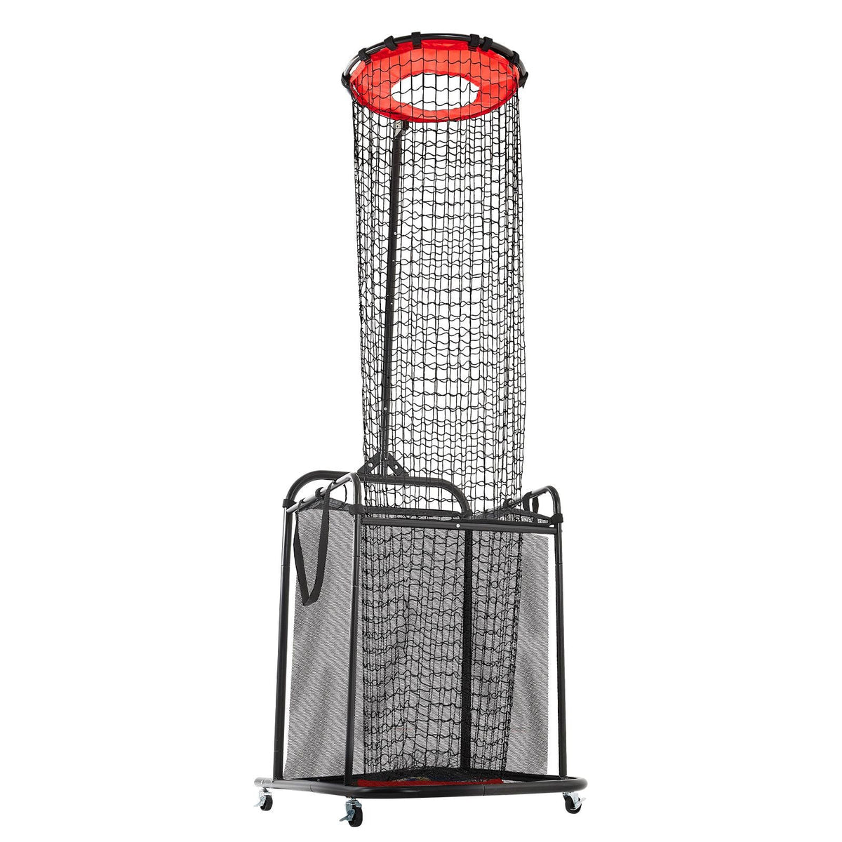 Volleyball Setter Training Equipment, Angle and Height Adjustable Volleyball Trainer, Portable Practice Net with Cart, Wheels, Carrying Bag, Indoor Outdoor Target Net for Serving Spiking Setting