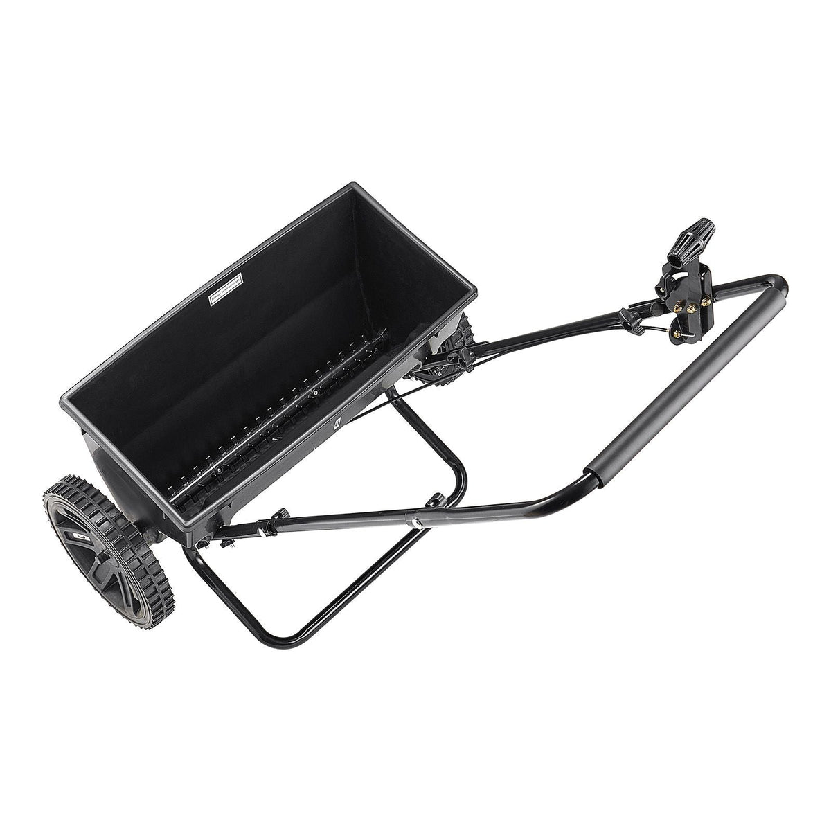 Walk-Behind Push Spreader, 50LBS Capacity, Drop Spreader with Hopper Grate, 18 in Spreading Width & 30 Settings, 10 in All Terrain Tires, Garden & Lawn Spreaders for Seed, Fertilizer, Salt