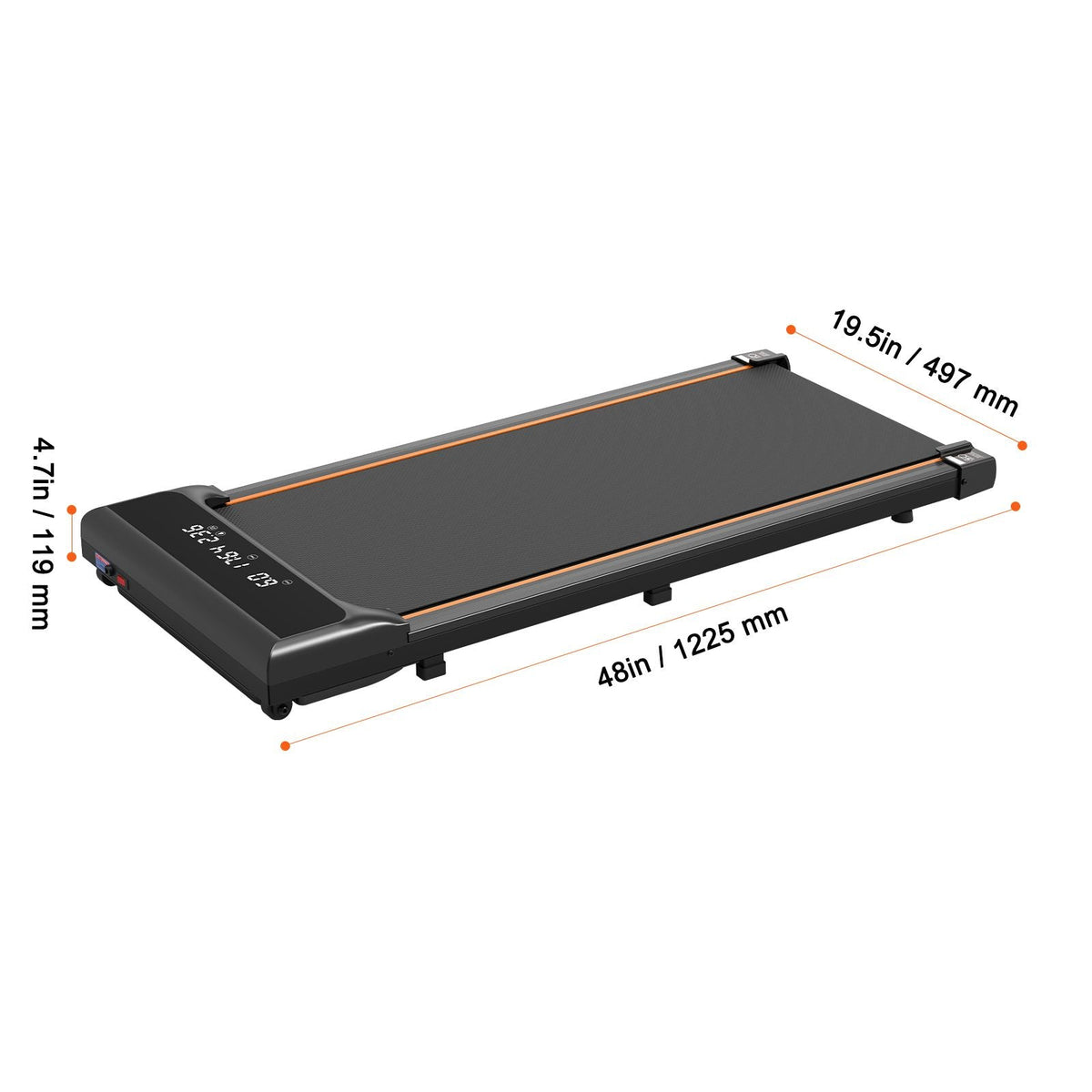 Walking Pad, Under Desk Treadmill for Home Office, Working Walking Jogging Machine, 265 Lbs Capacity 2.5HP Portable Lightweight Walking Pad, with Remote Control and LED Display