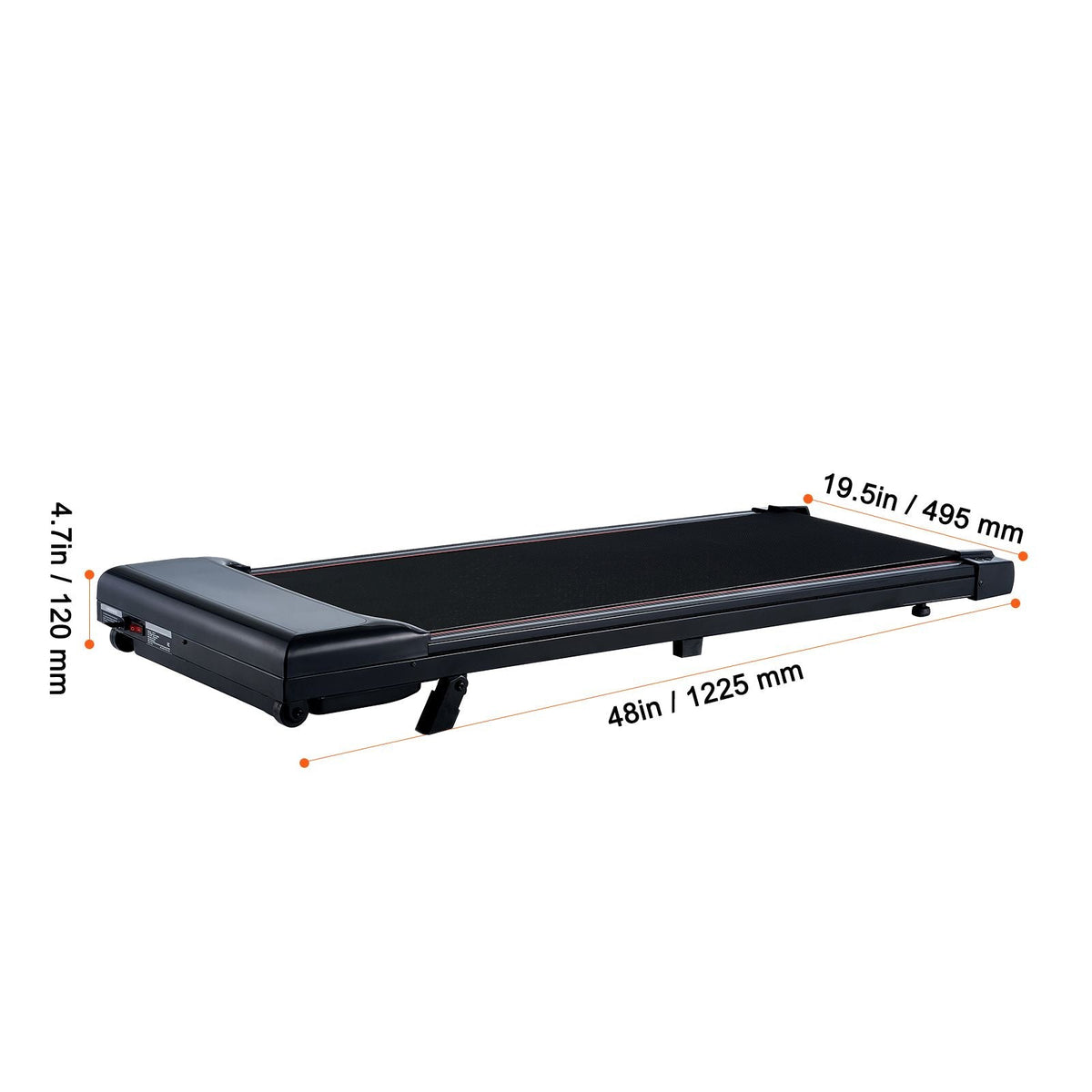 Walking Pad, Under Desk Treadmill with Incline, Working Walking Jogging Machine for Home Office, 265 Lbs Capacity 2.5HP Portable Walking Pad, with Remote Control, LED Display, and Bluetooth