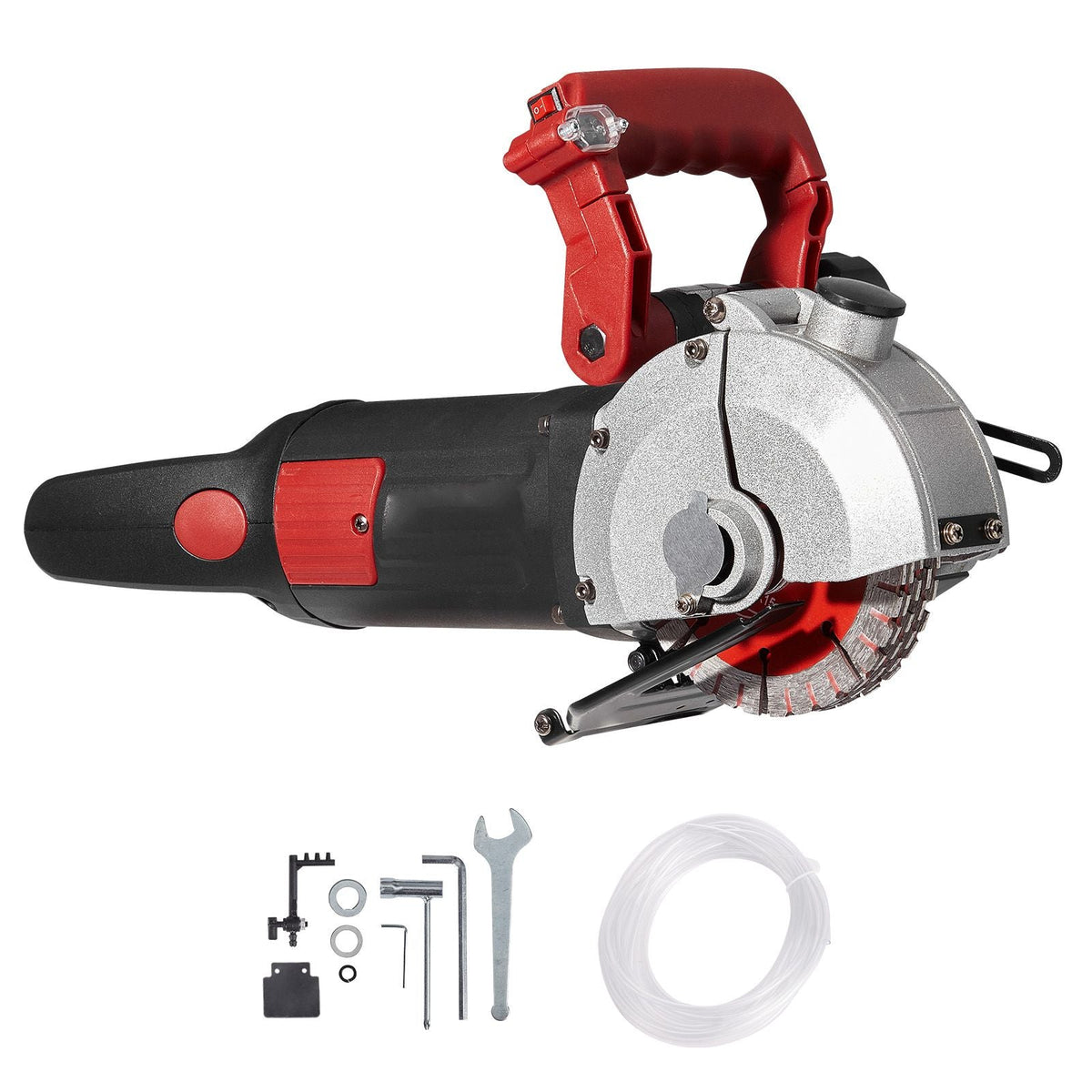 Wall Chaser, 2500W 38 mm Cutting Width,Wall Groove Cutting Machine 34MM Cutting Depth,Wall Slotting Machine With 5 Saw Blades 4.5" Diameter 6300r/Min,One-time Forming Dustless