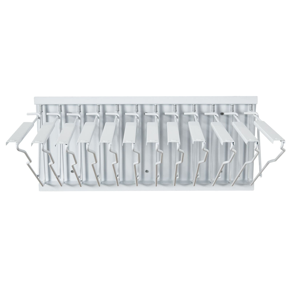 Wall Mount Blueprint Storage Rack – Holds up to 1200 Blueprints, Hanging Blueprint Holder with 12 Pivot Brackets, for 24", 30", 36", or 42" Clamps(Rack Only Without Clamps)- Heavy Duty(240lbs)