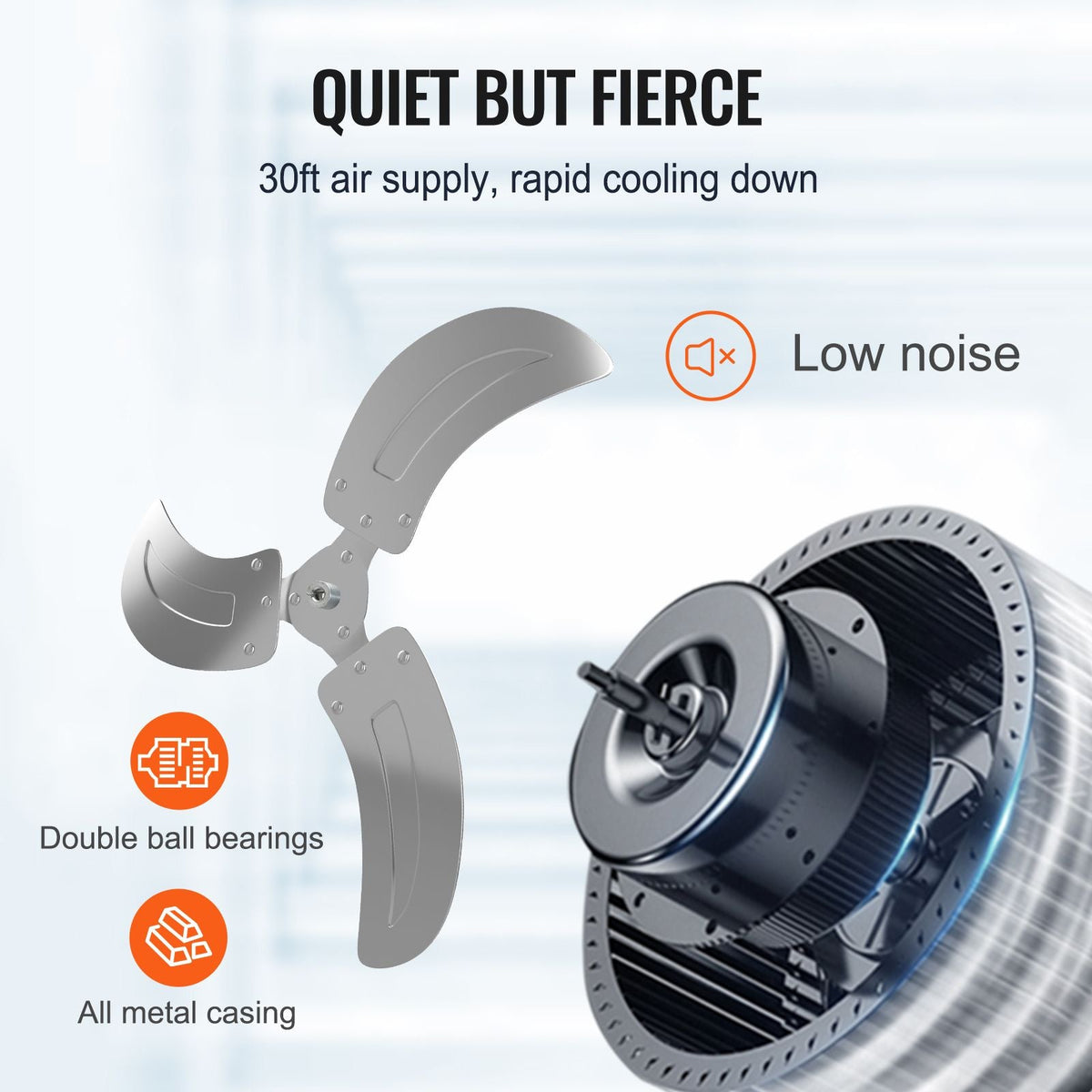 Wall Mount Fan, 2 PCS 18 inch Oscillating, 3-speed High Velocity Max. 4000 CFM Industrial Wall Fan for Indoor, Commercial, Residential, Warehouse, Greenhouse, Workshop, Basement, Garage,Black