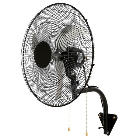 Wall Mount Fan, 2 PCS 18 inch Oscillating, 3-speed High Velocity Max. 4000 CFM Industrial Wall Fan for Indoor, Commercial, Residential, Warehouse, Greenhouse, Workshop, Basement, Garage,Black