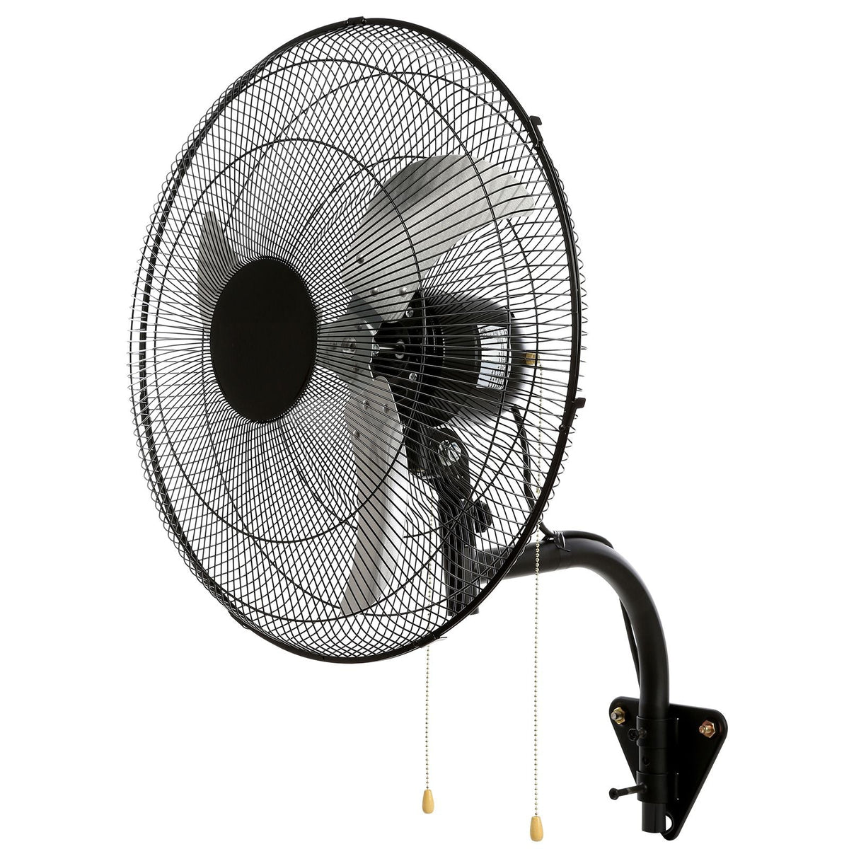 Wall Mount Fan, 2 PCS 20 inch Oscillating, 3-speed High Velocity Max. 4000 CFM Industrial Wall Fan for Indoor, Commercial, Residential, Warehouse, Greenhouse, Workshop, Basement, Garage,Black