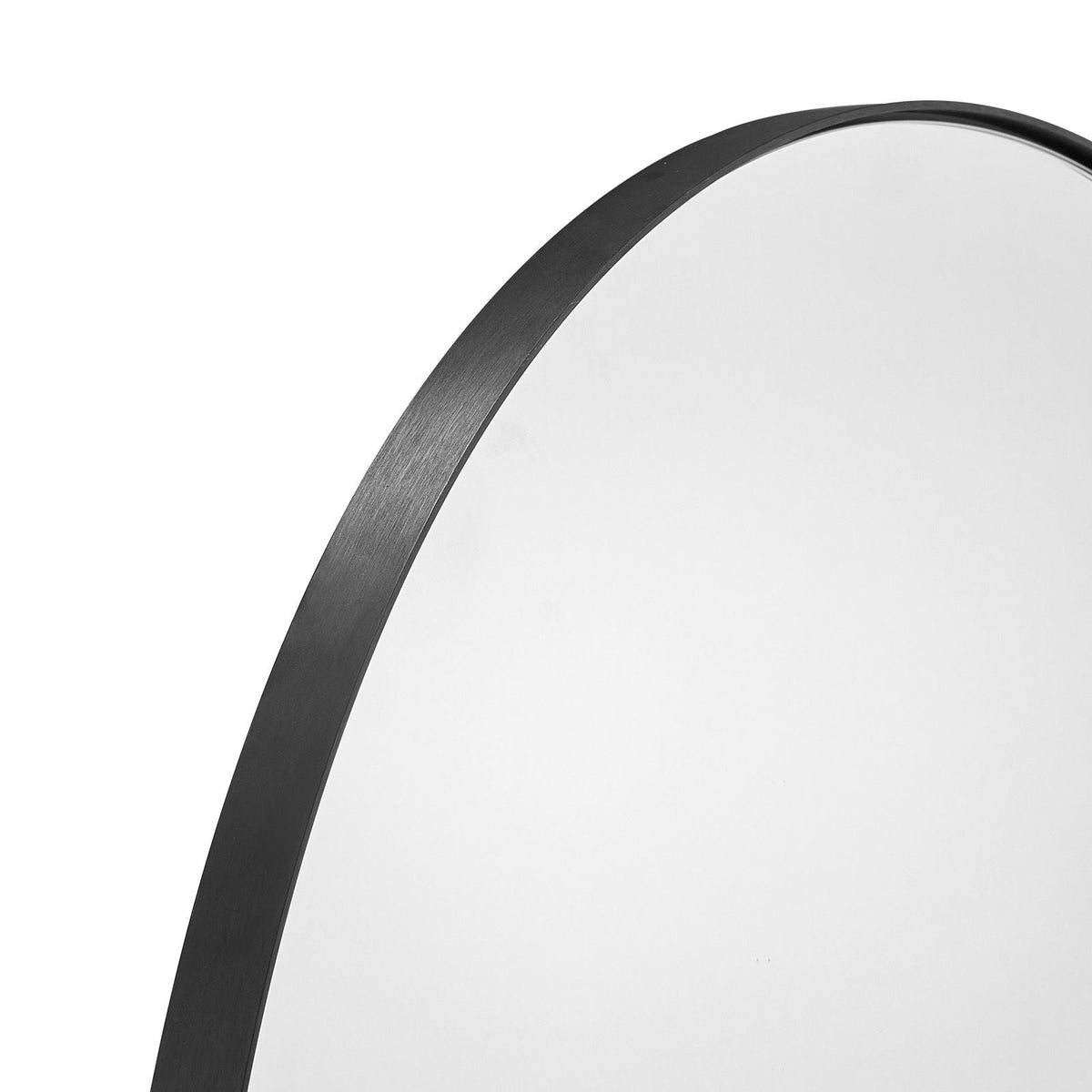 Wall Mounted Makeup Mirror, 0.15" Thick, 30 in Mirror with Aluminium Alloy Frame & Explosion-Proof Film, Scratch-Resistant Mirror with Z-Shaped Bracket, Fit for Bathroom/Bedroom/Living Room