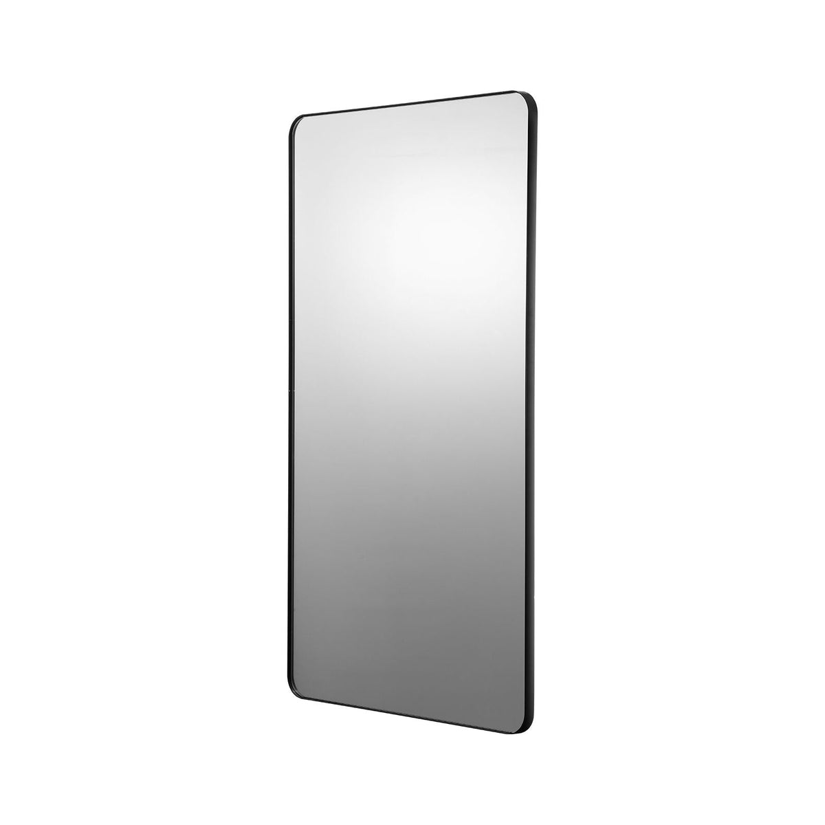 Wall Mounted Makeup Mirror, 0.15" Thick, 30" x 48" Mirror with Aluminium Alloy Frame & Explosion-Proof Film, Scratch-Resistant Mirror with Z-Shaped Bracket, Fit for Bathroom/Bedroom/Living Room