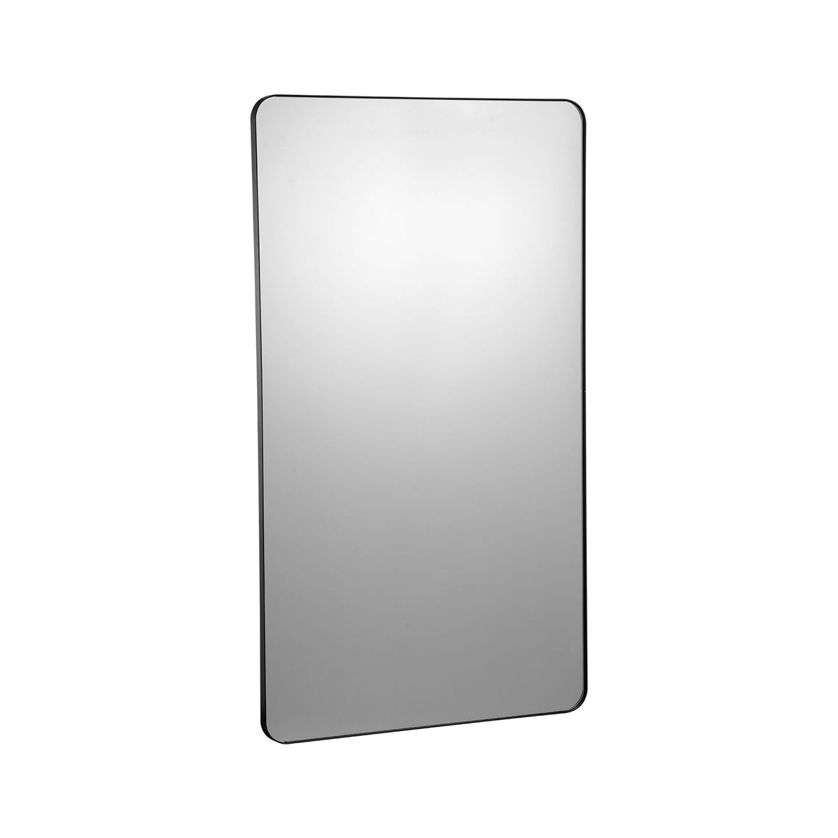 Wall Mounted Makeup Mirror, 0.15" Thick, 30" x 48" Mirror with Aluminium Alloy Frame & Explosion-Proof Film, Scratch-Resistant Mirror with Z-Shaped Bracket, Fit for Bathroom/Bedroom/Living Room