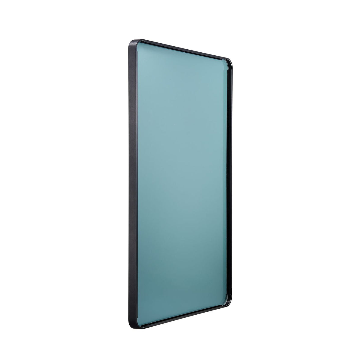 Wall Mounted Makeup Mirror, 0.15" Thick, 30" x 48" Mirror with Aluminium Alloy Frame & Explosion-Proof Film, Scratch-Resistant Mirror with Z-Shaped Bracket, Fit for Bathroom/Bedroom/Living Room