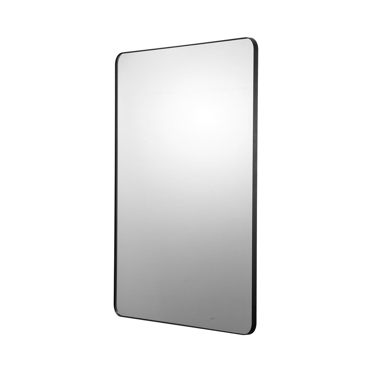 Wall Mounted Makeup Mirror, 0.15" Thick, 36" x 48" Mirror with Aluminium Alloy Frame & Explosion-Proof Film, Scratch-Resistant Mirror with Z-Shaped Bracket, Fit for Bathroom/Bedroom/Living Room