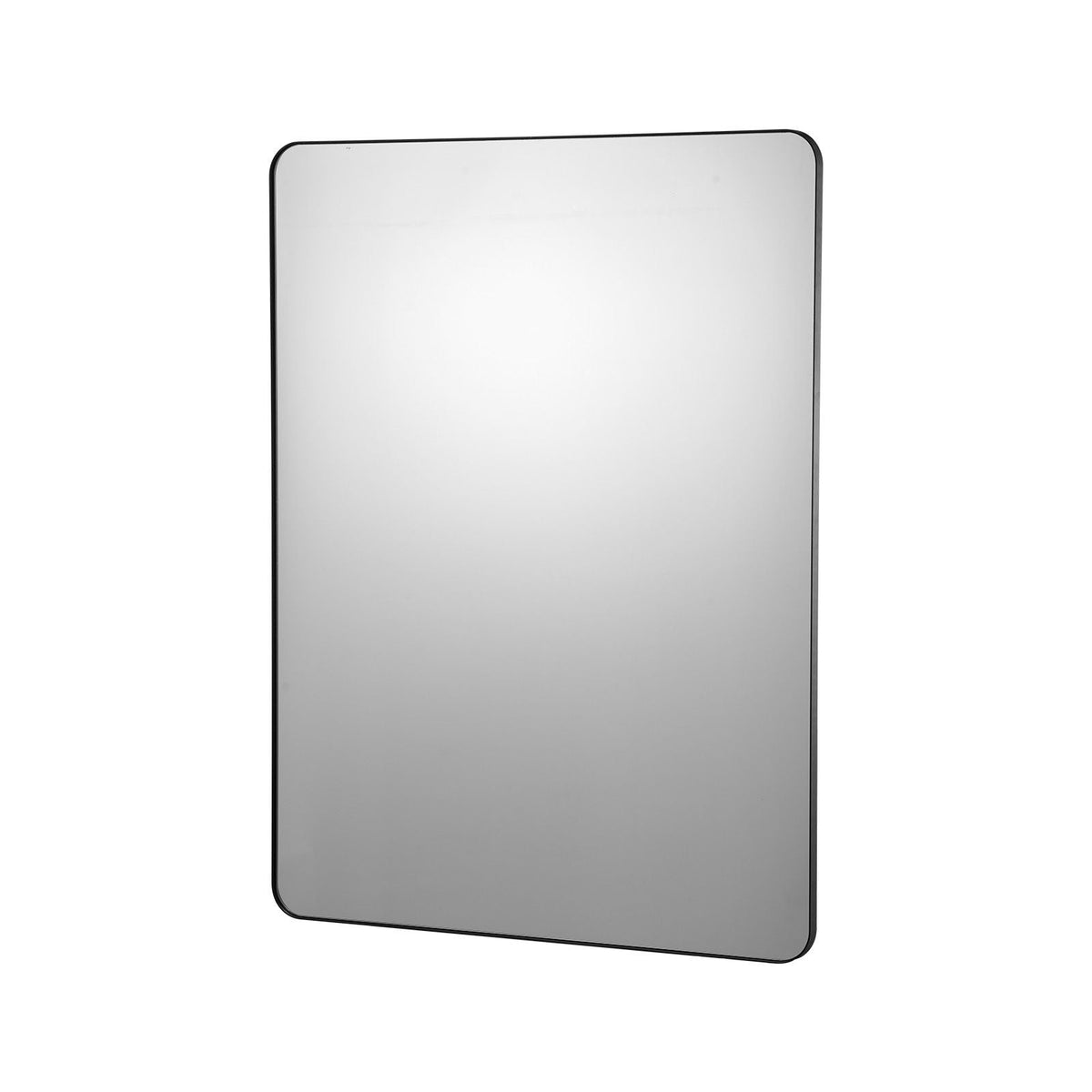 Wall Mounted Makeup Mirror, 0.15" Thick, 36" x 48" Mirror with Aluminium Alloy Frame & Explosion-Proof Film, Scratch-Resistant Mirror with Z-Shaped Bracket, Fit for Bathroom/Bedroom/Living Room
