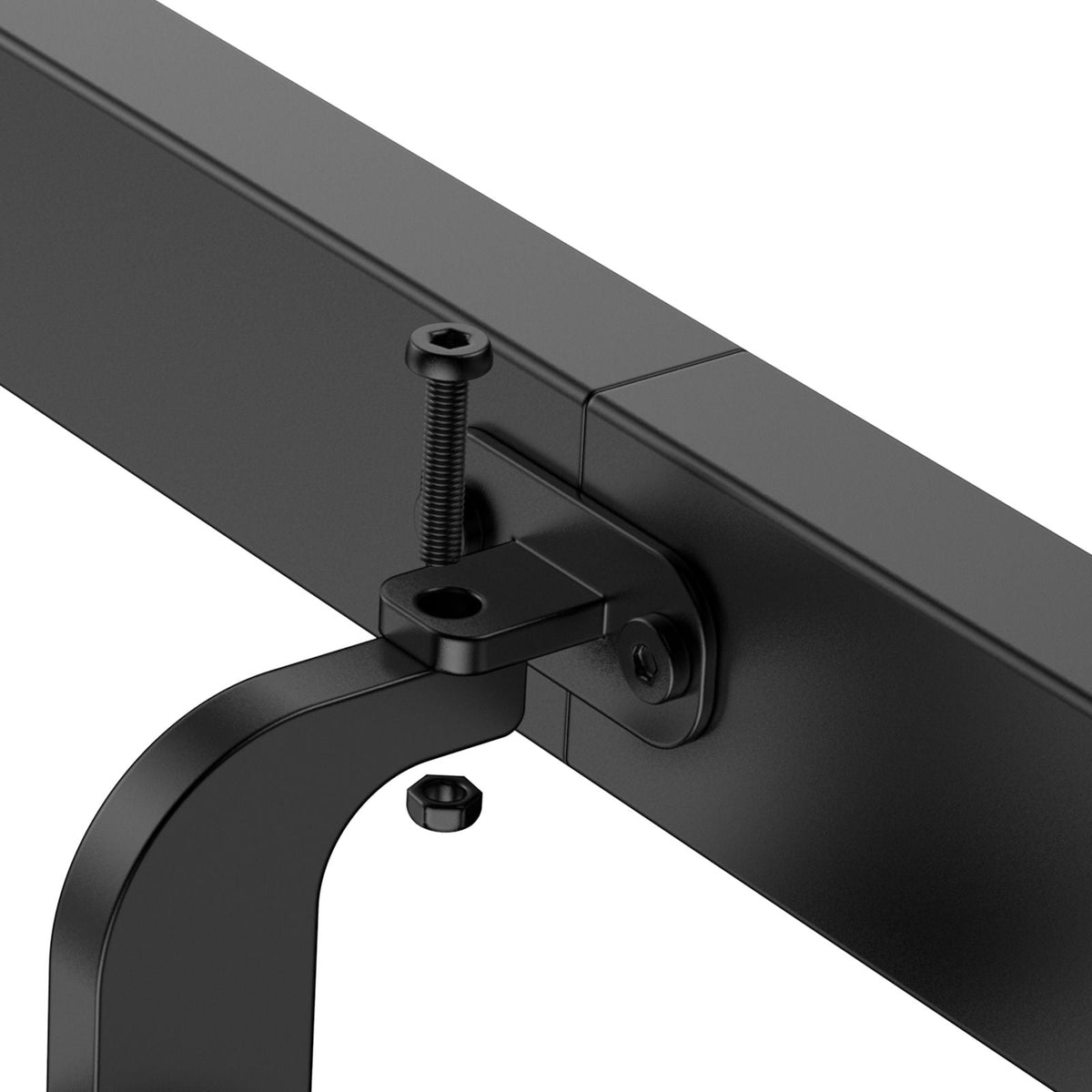 Wall Mounted Stair Handrail, 15ft Black Aluminum Staircase Handrail Indoor, 250lbs Load Capacity, Industrial Railing Hand Rail for Steps, Square Tube for Loft Porch Deck, 6 Sections