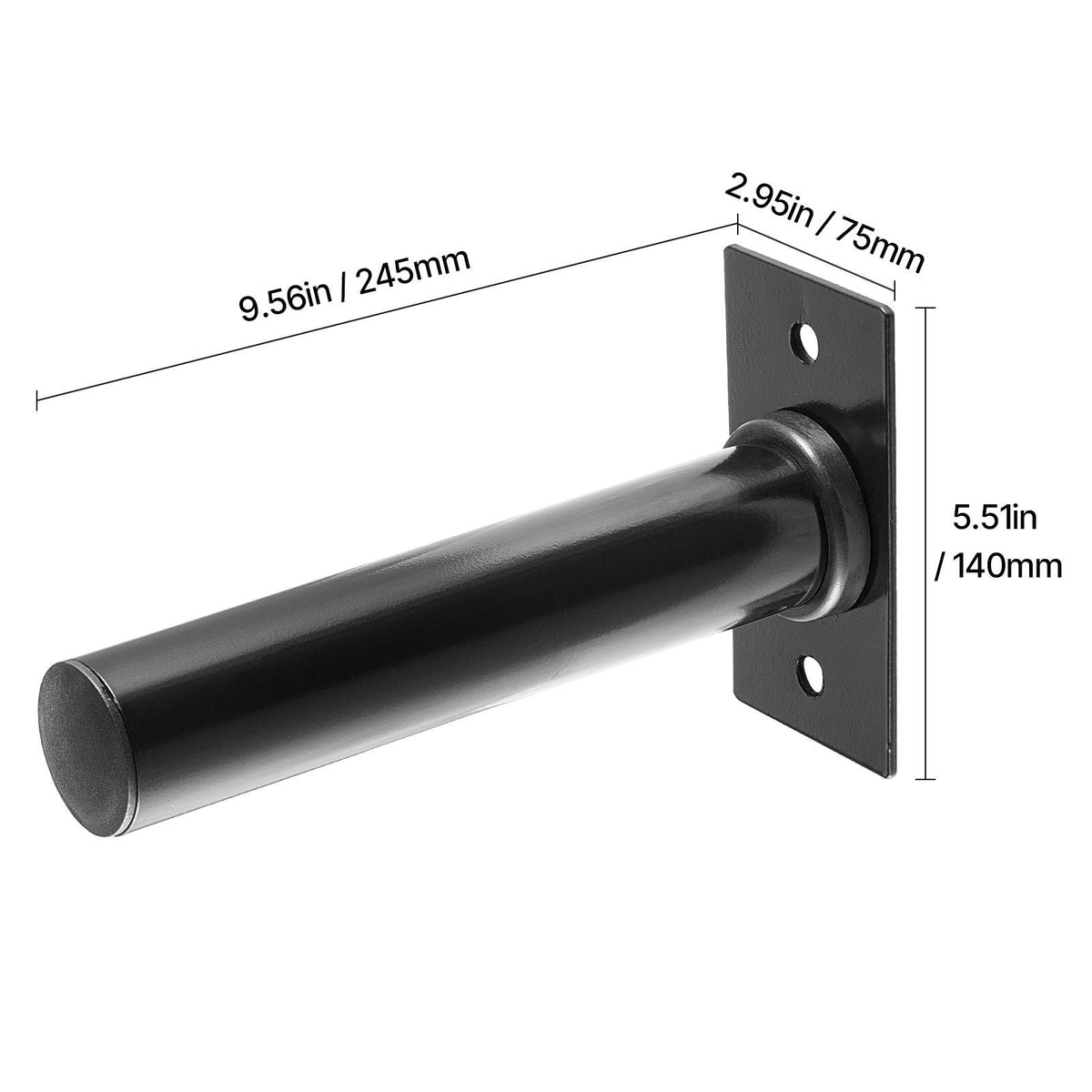 Wall Mounted Weight Plate Holder, Weight Rack Storage for 2-Inch Weight Plates, 330 lbs Load Capacity Weight Storage Rack, Heavy Duty Iron Home Gym Organizer, 4 Pack, Mounting Hardware Included