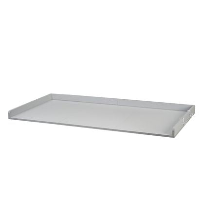 Washer Dryer Countertop, 54 x 27.5 in Wooden Washer and Dryer Topper with Edge & 2 Hooks, Water-Resistant Laundry Machine Topper for Laundry Closet Pantry Counter Organization and Storage, Gray