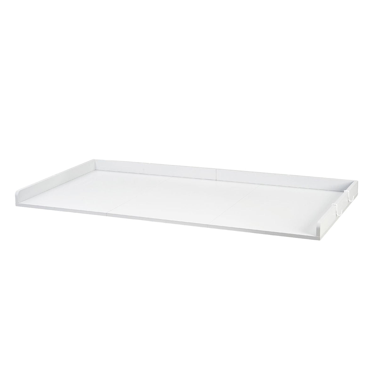 Washer Dryer Countertop, 54 x 27.5 in Wooden Washer and Dryer Topper with Edge & 2 Hooks, Water-Resistant Laundry Machine Topper for Laundry Closet Pantry Counter Organization and Storage, White