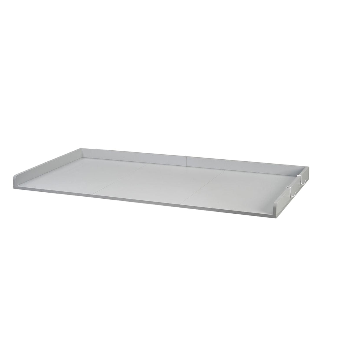 Washer Dryer Countertop, 54 x 27.5 in Wooden Washer and Dryer Topper with Edge & 2 Hooks, Water-Resistant Laundry Machine Topper for Laundry Closet Pantry Counter Organization and Storage, Gray