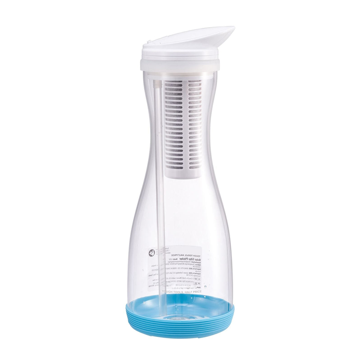 Water Filter Pitcher, 6 Cup Glass Water Filter Dispenser, Fast & Compact Fridge-friendly Water Filtration System, No BPA, Lasts 3 Months or 211 Gallons, Reduces Chlorine, Rust, Odors, PFOA/PFOS